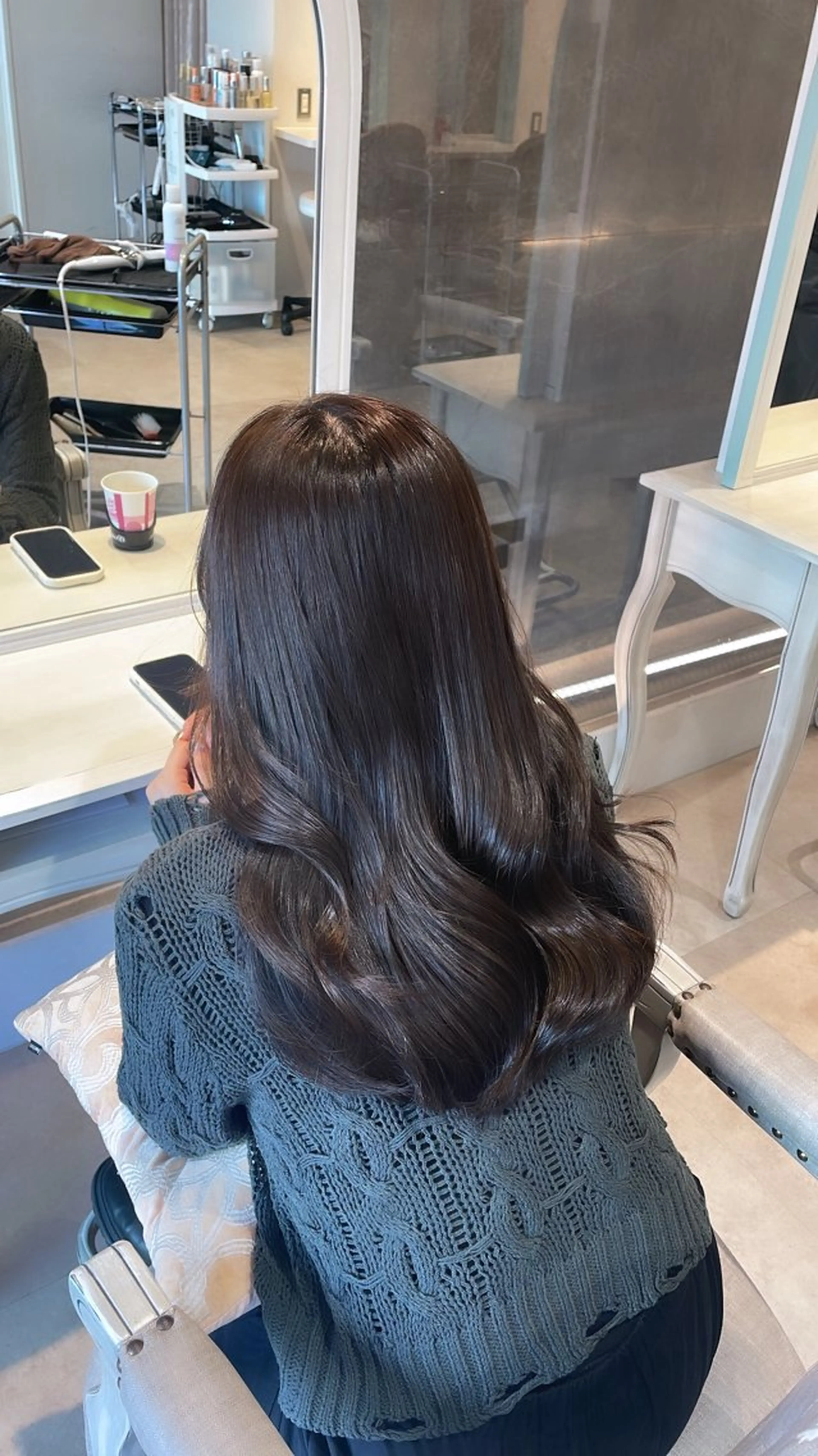 ロング カラー ブラウンカラー CreBiA🎀 ayaのマツエク・マツパデザイン