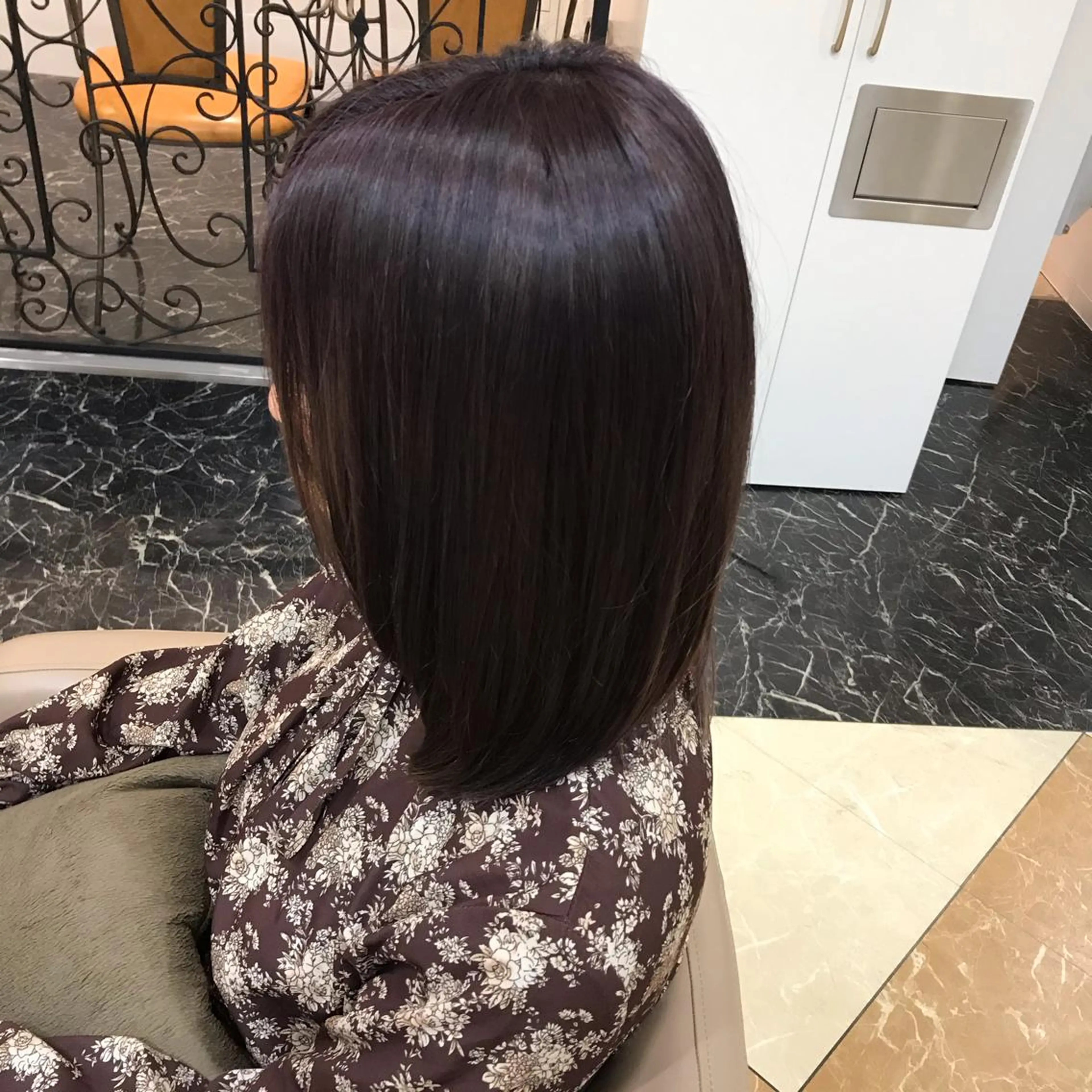 ミディアム ヘアカラー 阪口 雄佑のヘアスタイル