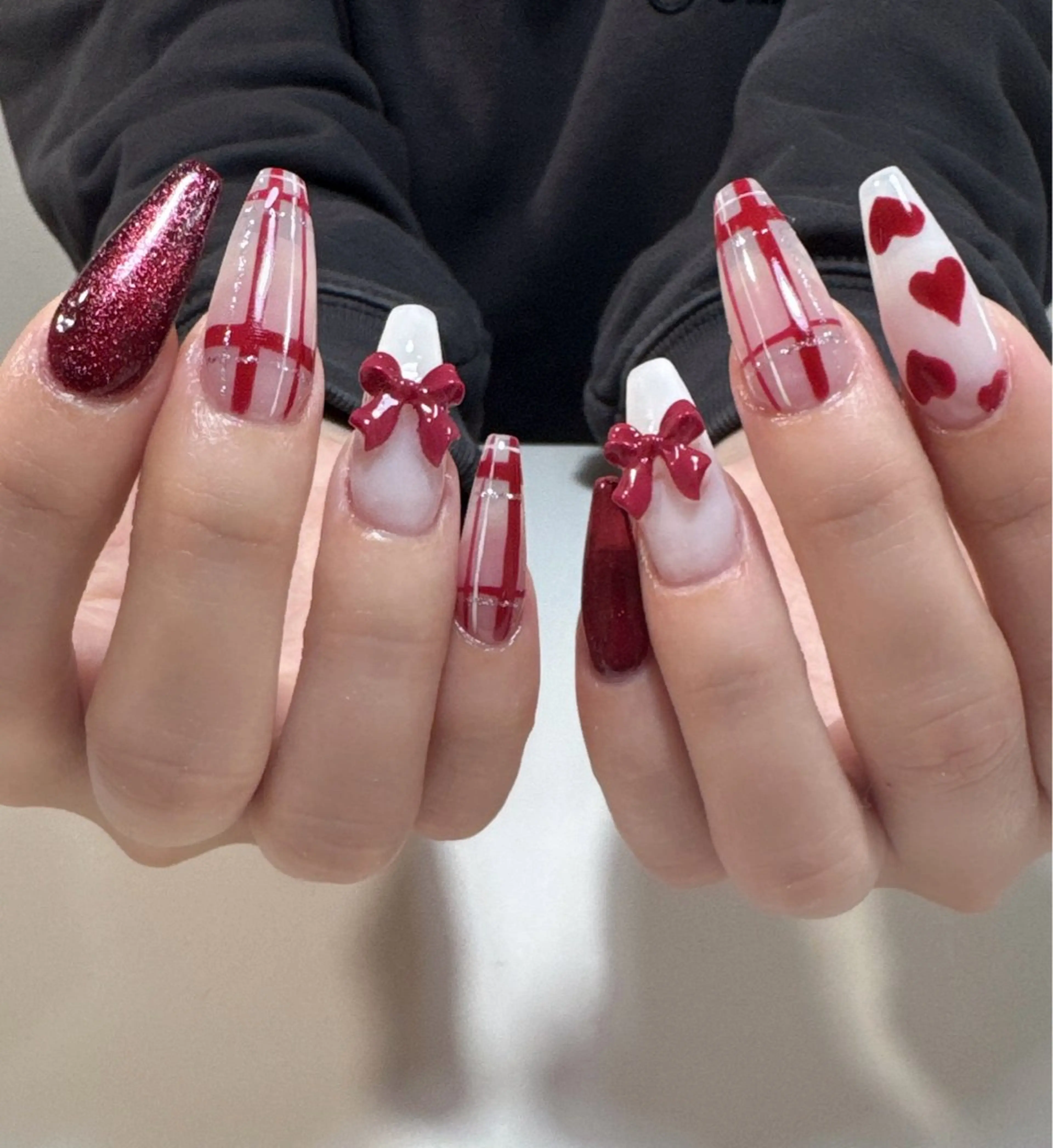 ネイル 冬ネイル クリスマス ハンドネイル Anju Nailのネイルデザイン