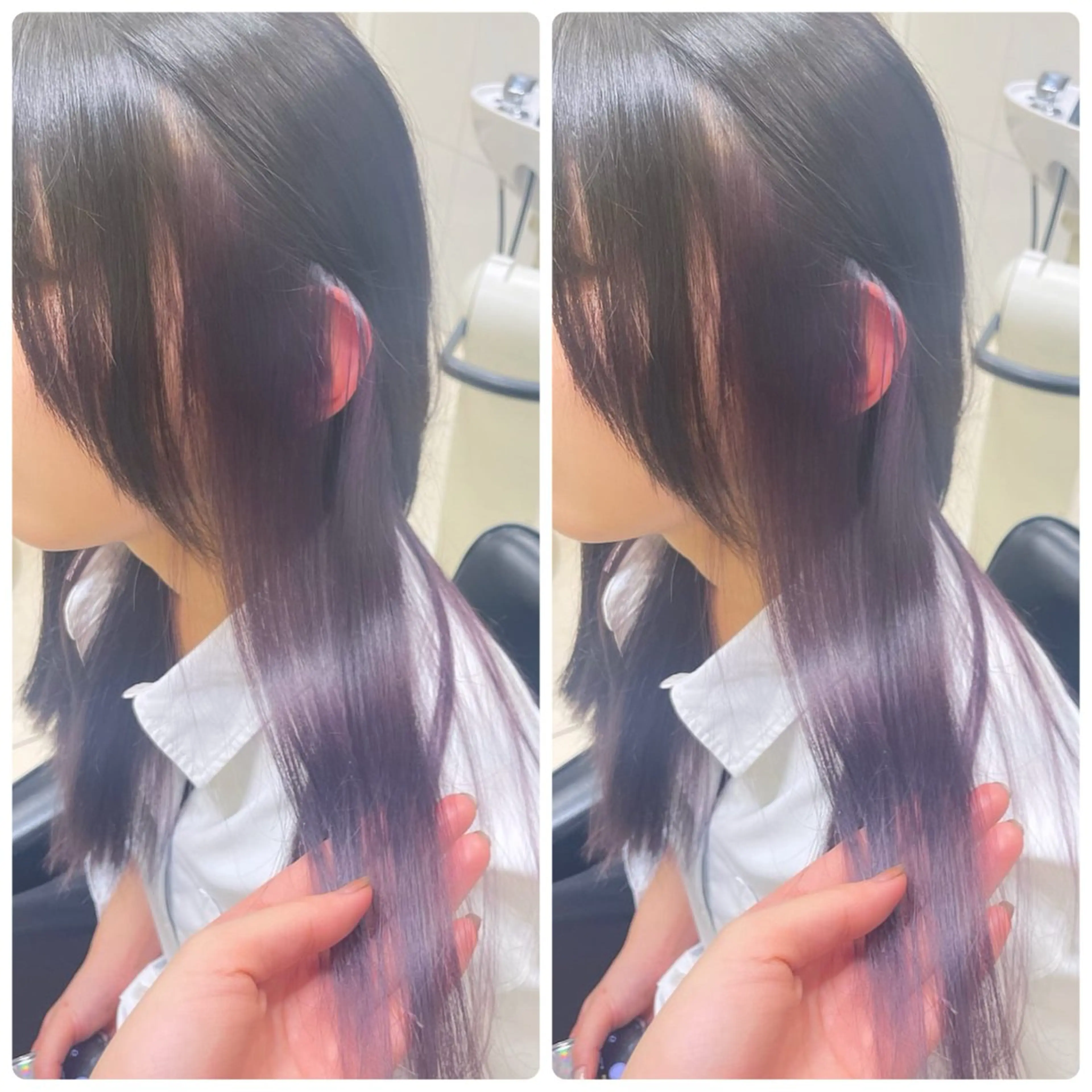 🌈インナーブリーチ１回＋全体オンカラー🌈各処理剤付き✨の写真