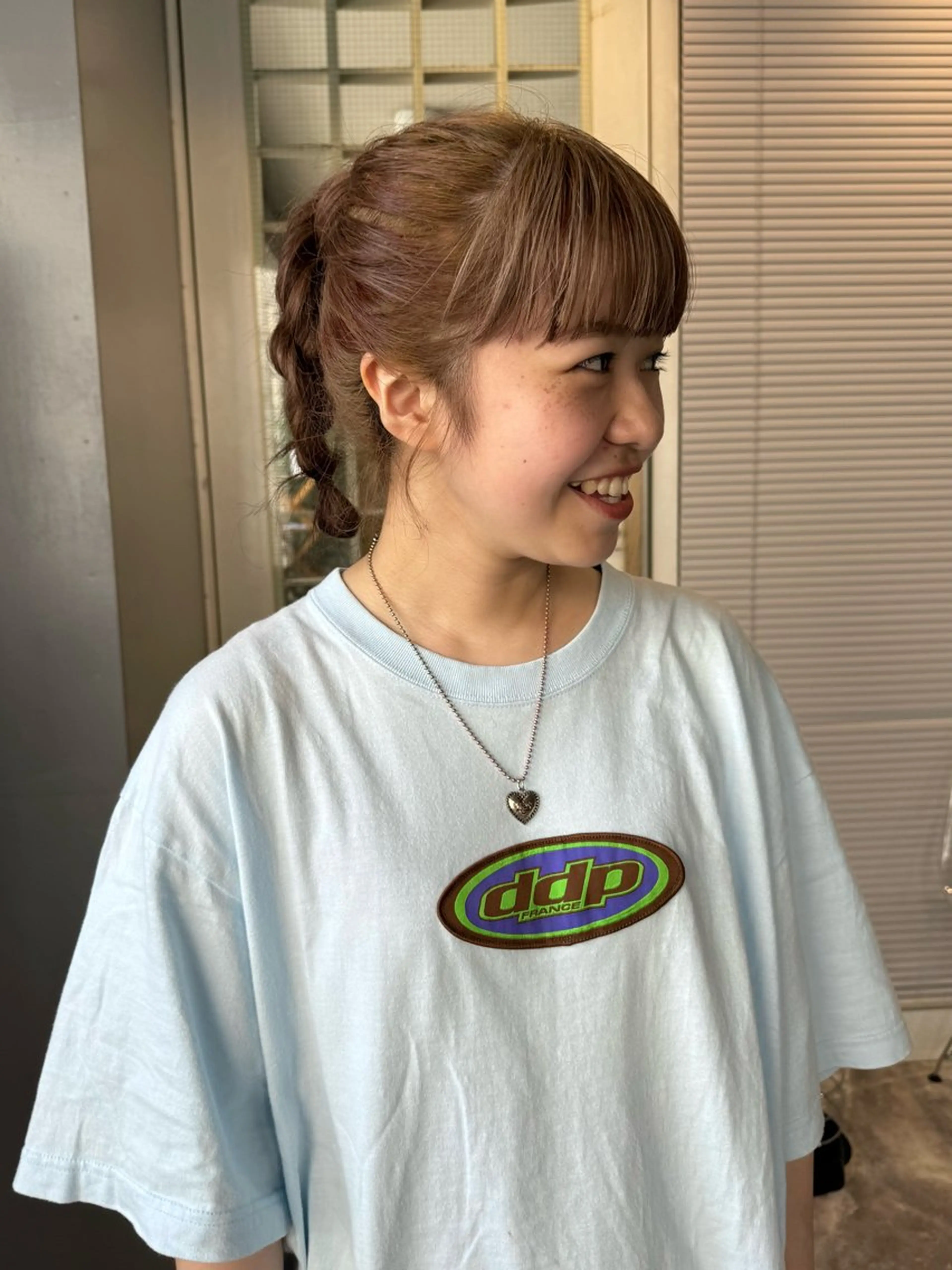 ロング カラー ヘアアレンジ ベージュカラー ブリーチ ピンクカラー カット ヘアカラー 画 kirikaのヘアスタイル