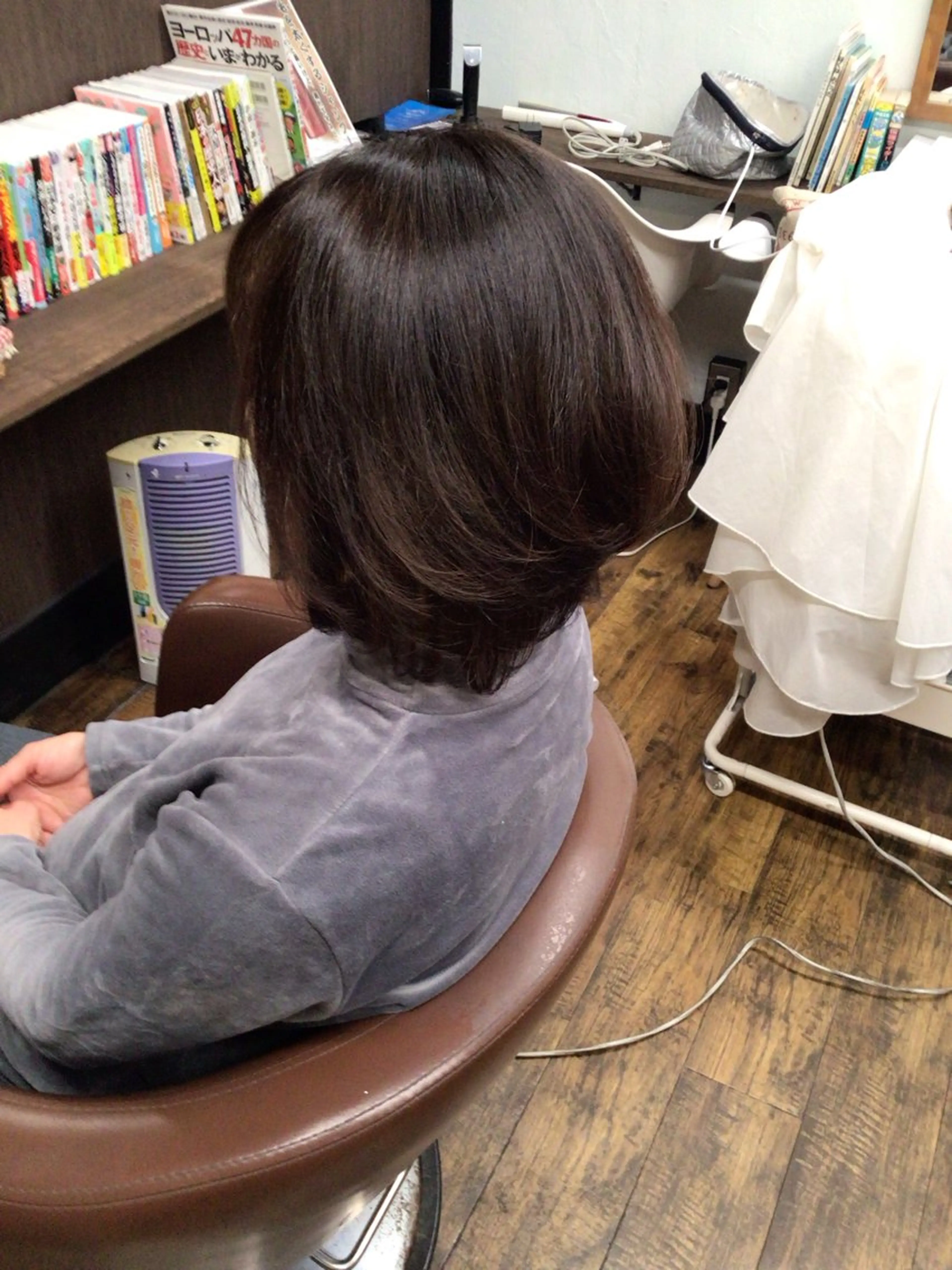 ミディアム レイヤーカット カット パーマ 香川 裕基のヘアスタイル