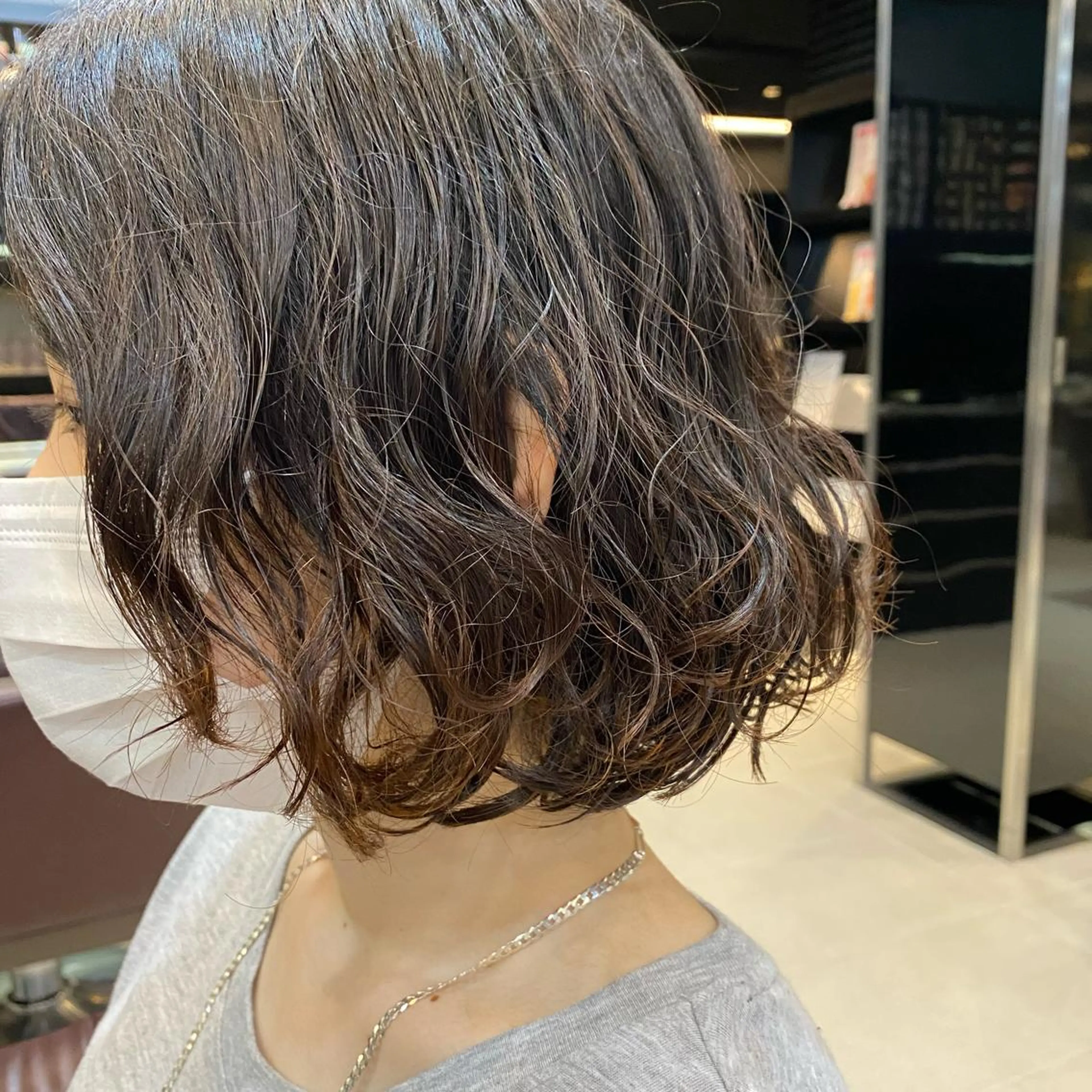 ミディアム パーマ ヘアアレンジ 坂尻 嘉珠也のヘアスタイル