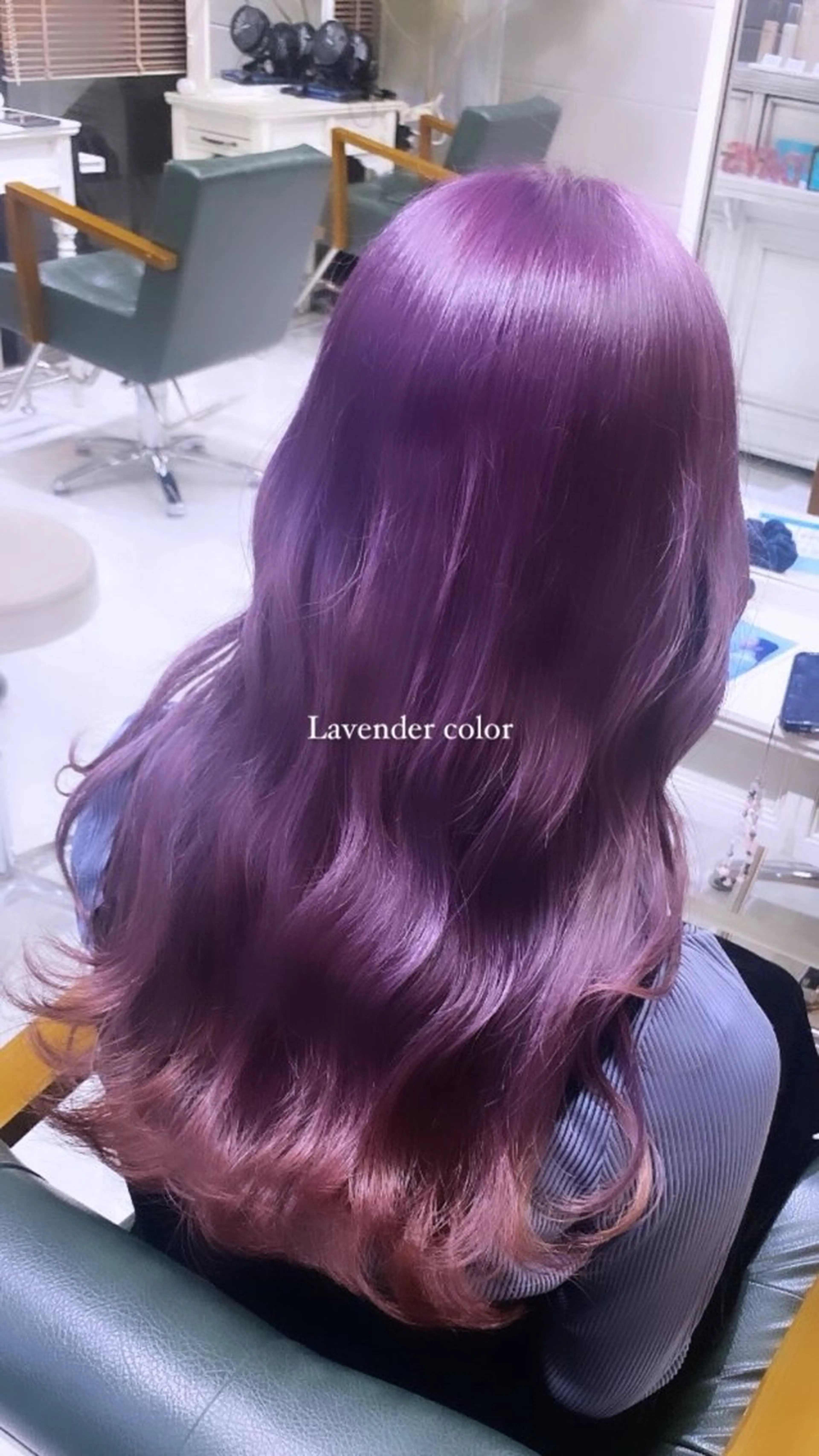 ロング カラー ヘアアレンジ ブリーチ 🕯コバ/レイヤー/ 透明感/縮毛🕯のヘアスタイル