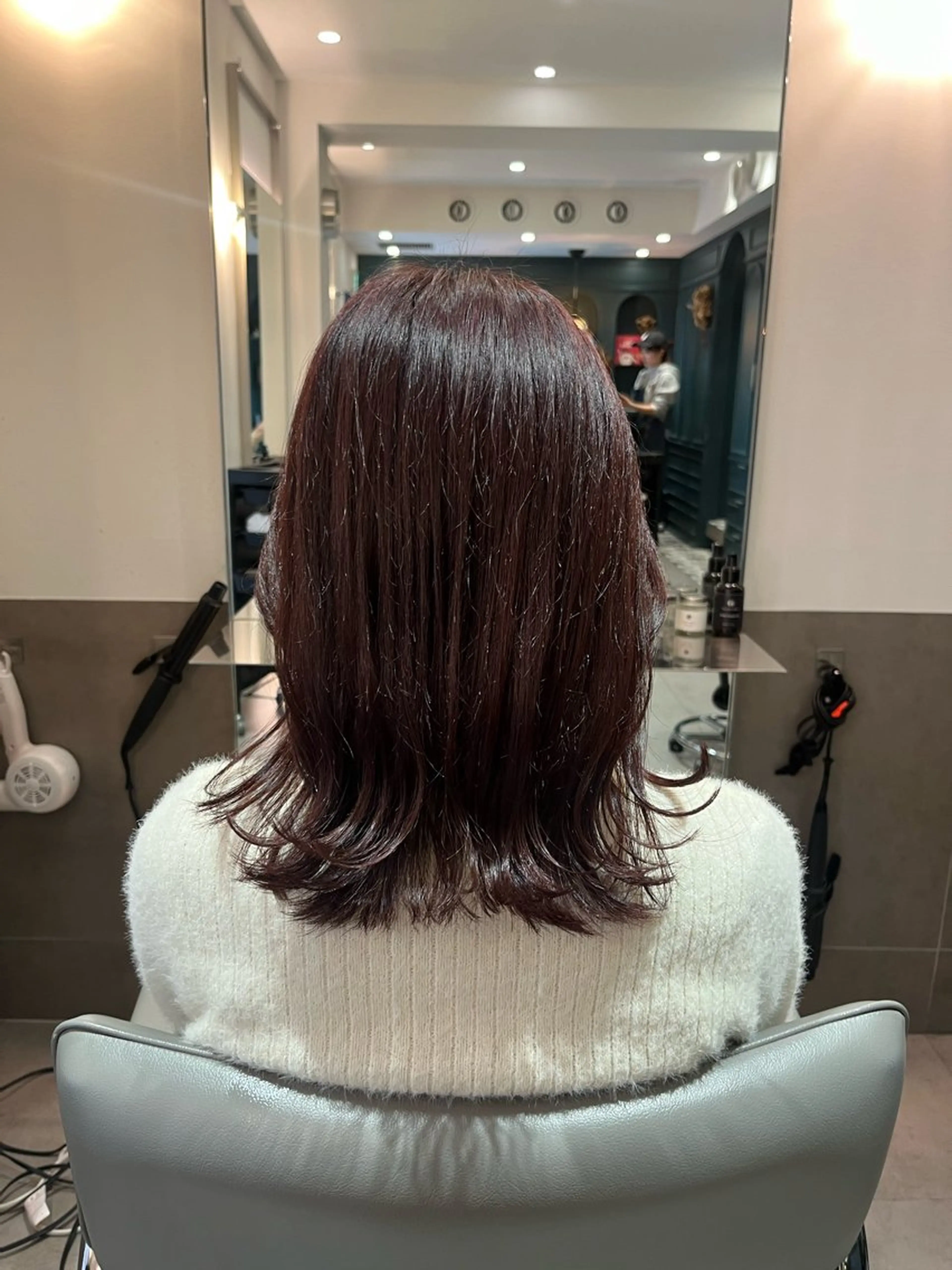 セミロング カラー カット ヘアカラー トリートメント ヘアセット 🍊暖色カラー🍊 sakuraのヘアスタイル