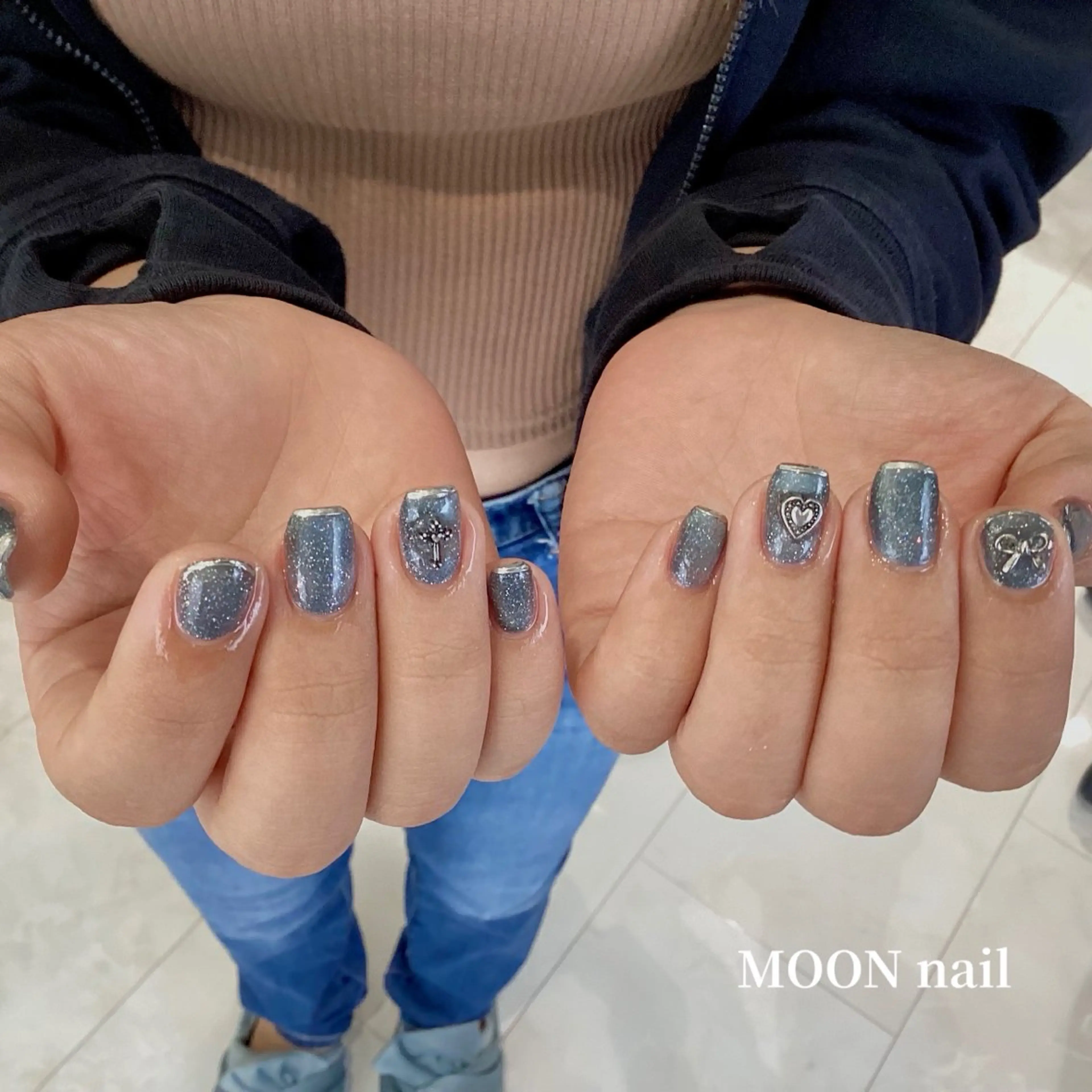ネイル フラッシュネイル ハンドネイル 浦添 MOON  nailのネイルデザイン
