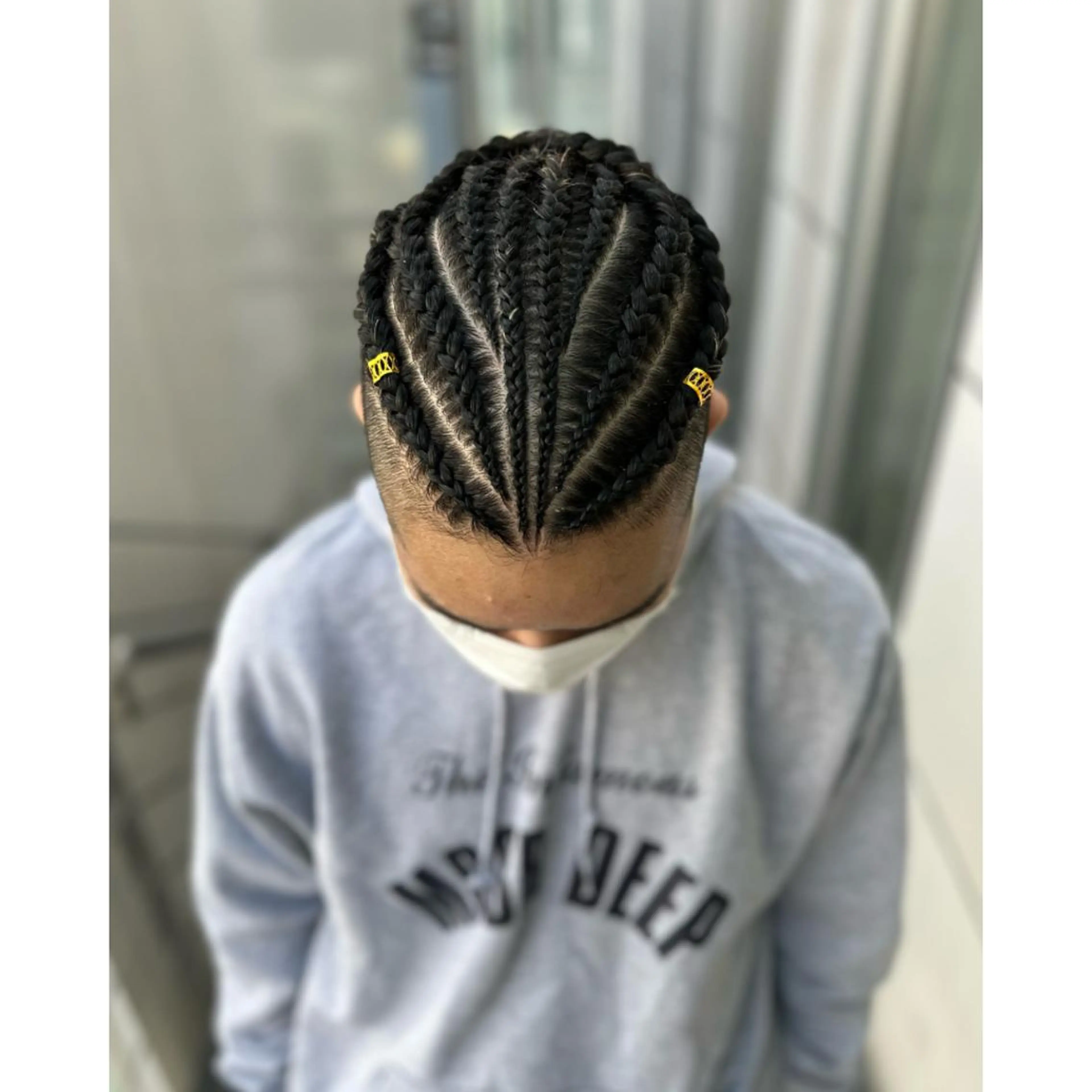 ミディアム エクステ ヘアセット BRAIDS💎愛子 大人ハイライト💎のヘアスタイル