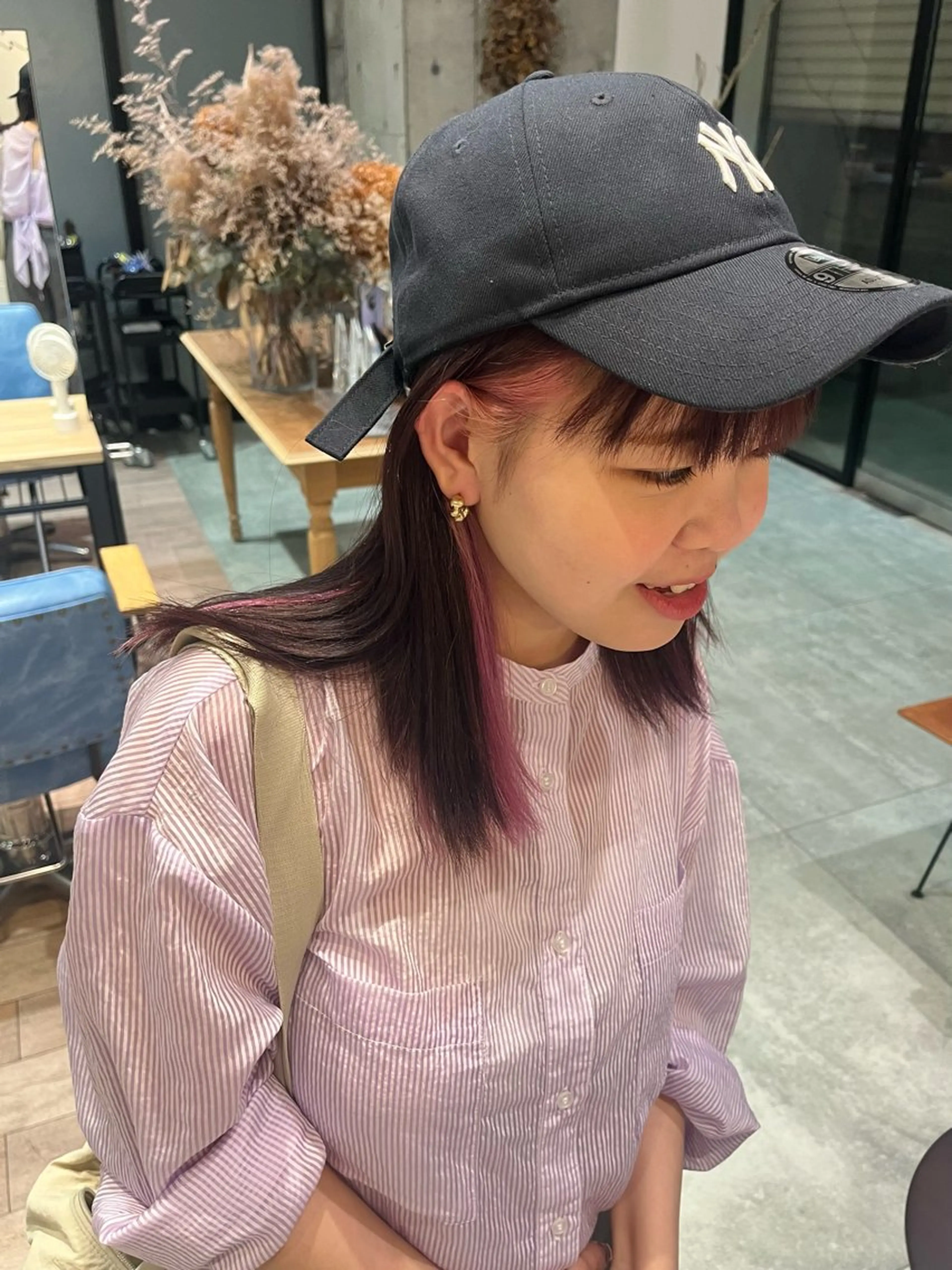 ミディアム カラー BLESS所属・森 梨奈🩷 カットモデル募集✂︎のヘアスタイル