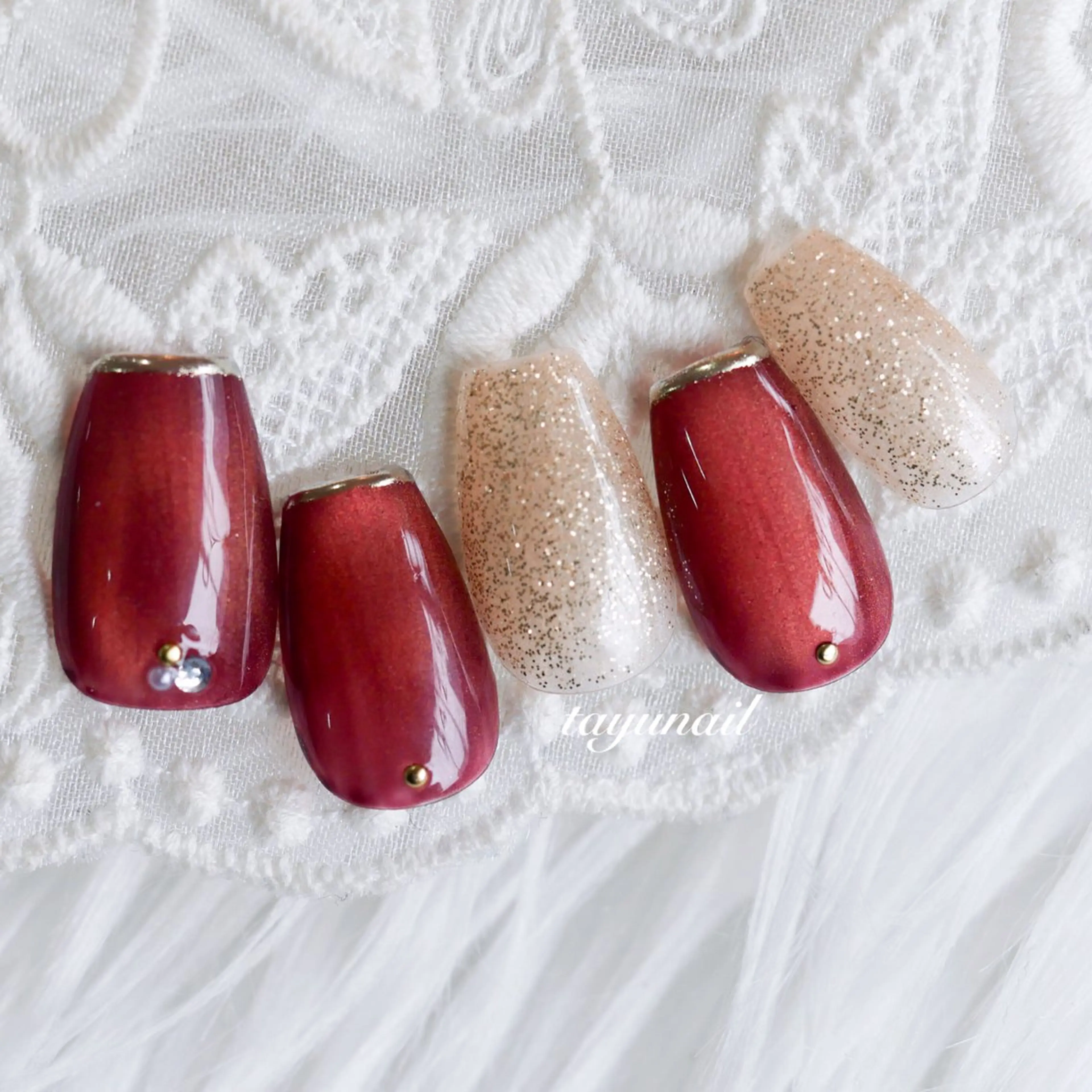 ネイル アートネイル ジェルネイル パラジェル ハンドネイル ネイルサロン・ネイルスクール たゆnail所属・ネイルサロン 【たゆnail】のネイルデザイン
