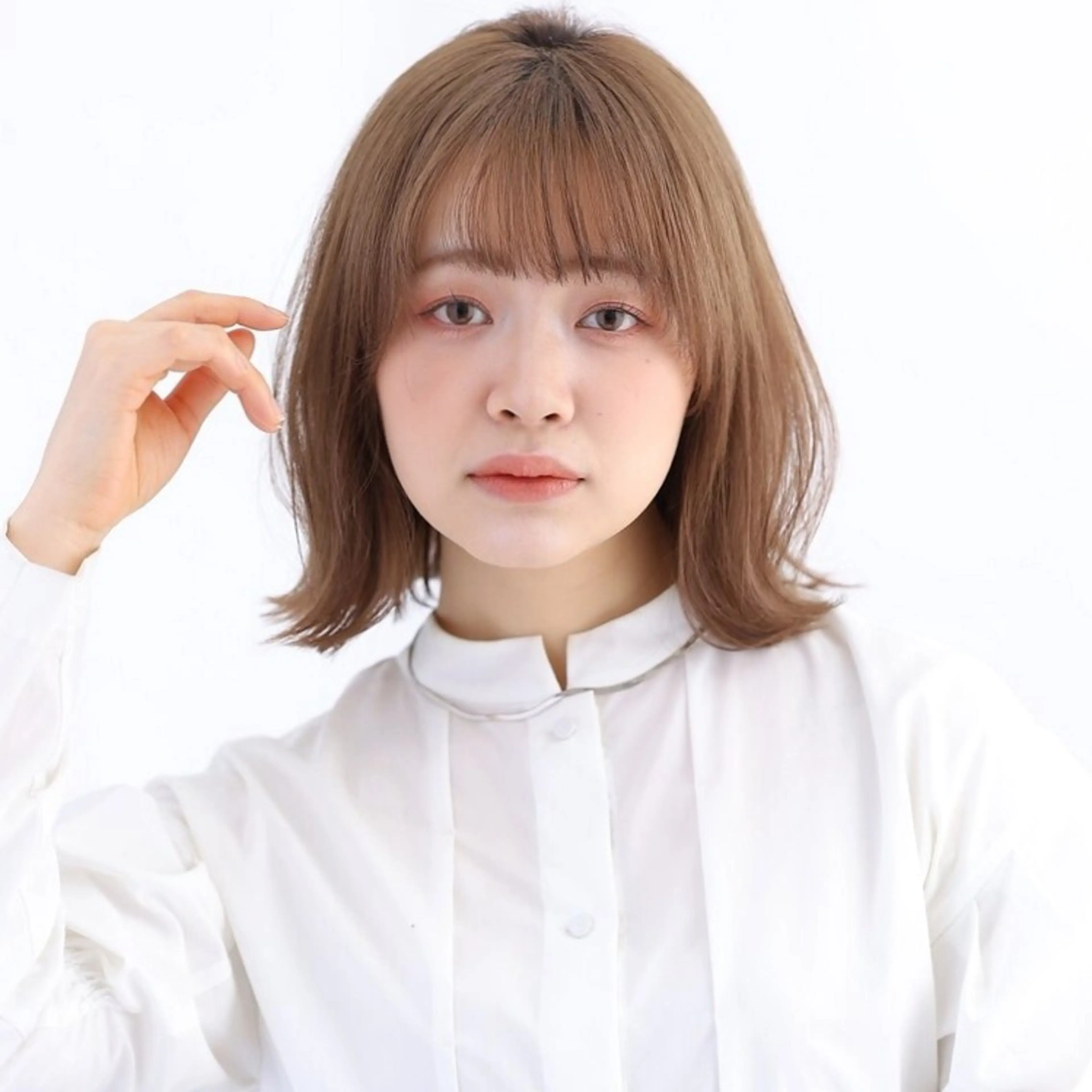 ミディアム カラー くびれヘア 小顔カット カット ヘアカラー トリートメント 自由が丘×似合わせ ディレクター枦山大将のヘアスタイル