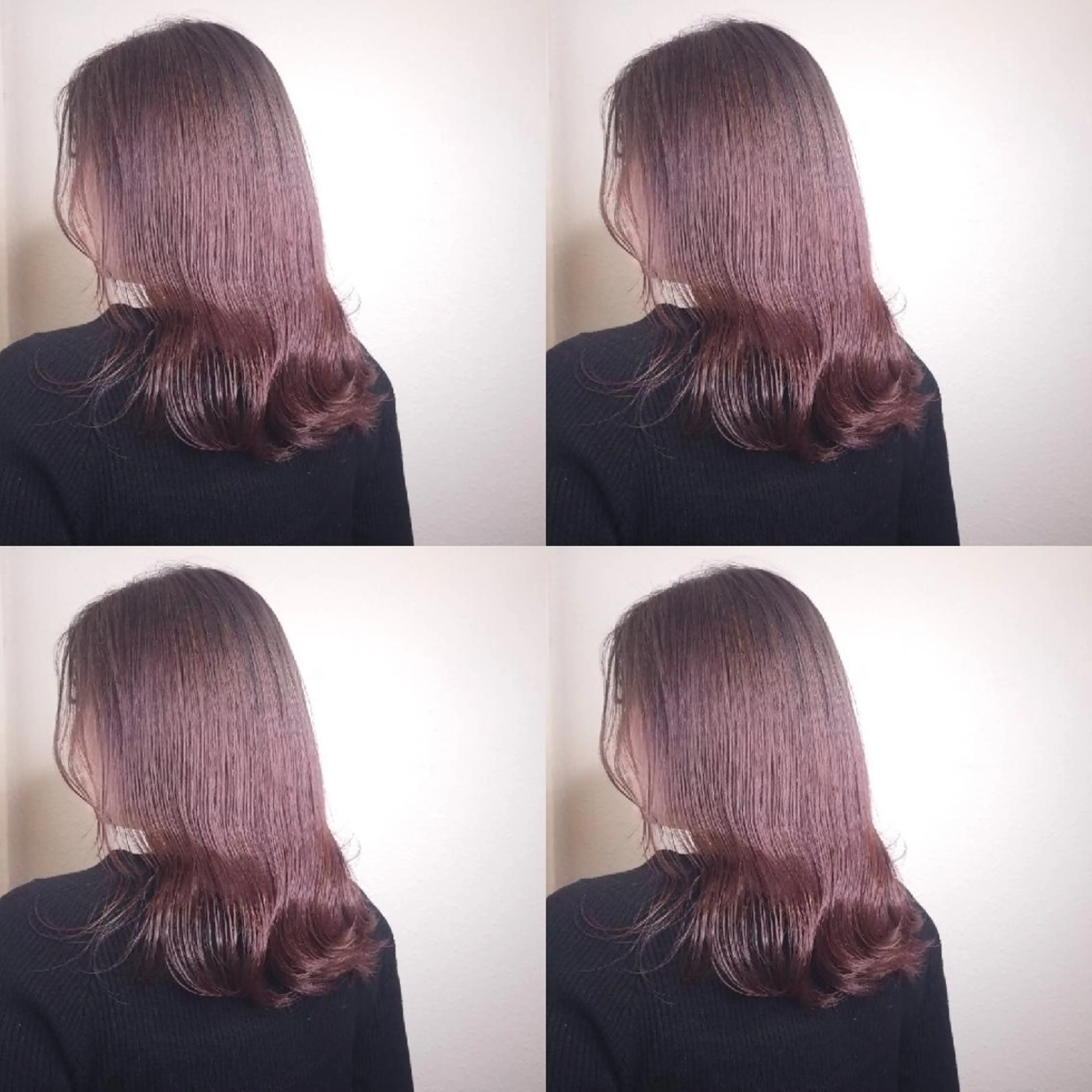 ミディアム カラー ヘアアレンジ ラベンダーカラー ラベンダーピンク ピンクカラー カット トリートメント 竹内啓太 ボブのヘアスタイル