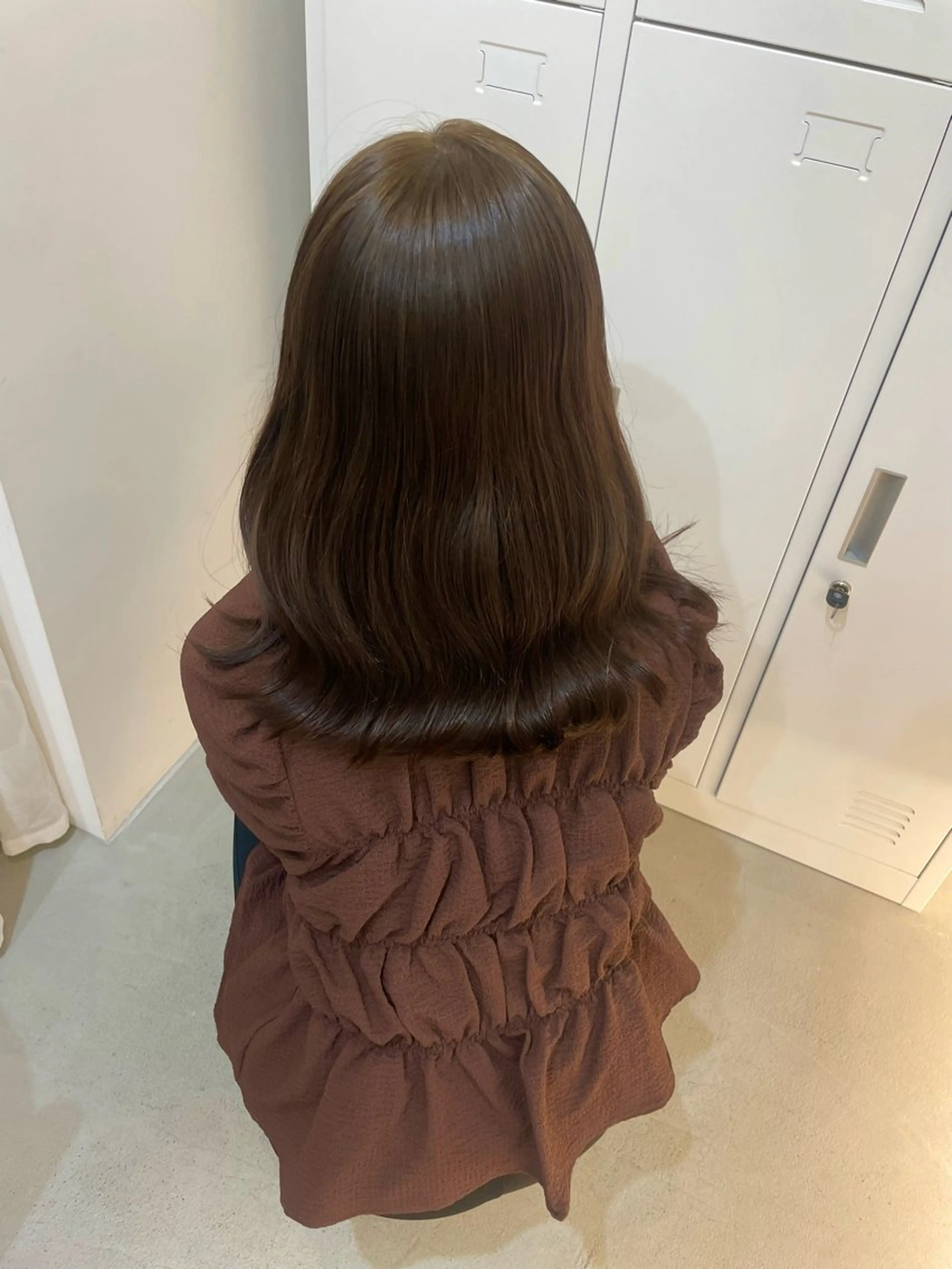 セミロング mihane fit standのヘアスタイル