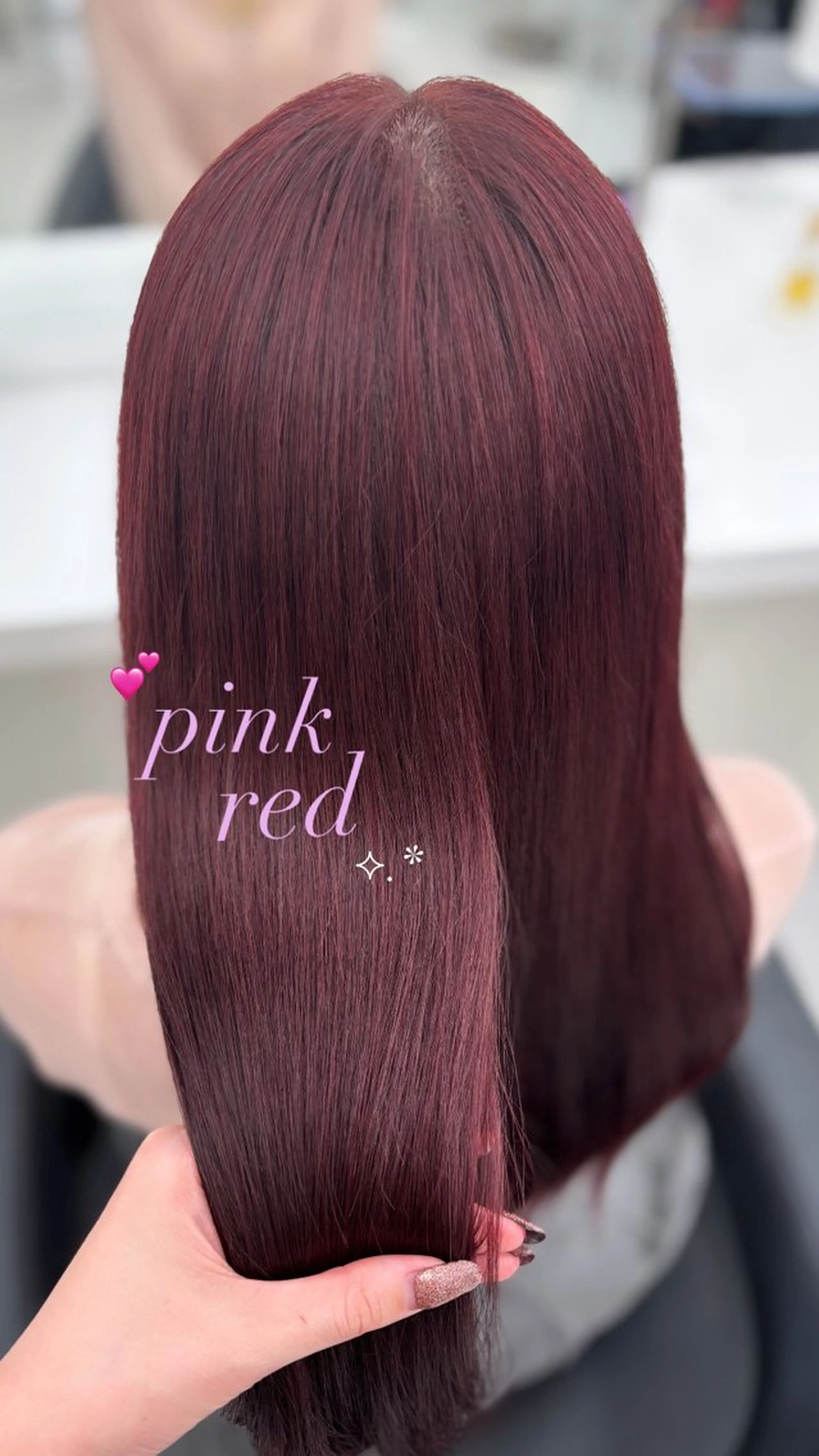 セミロング カット ヘアカラー トリートメント ヘッドスパ ヘアセット Hina🎀♡ 暖色/縮毛のヘアスタイル