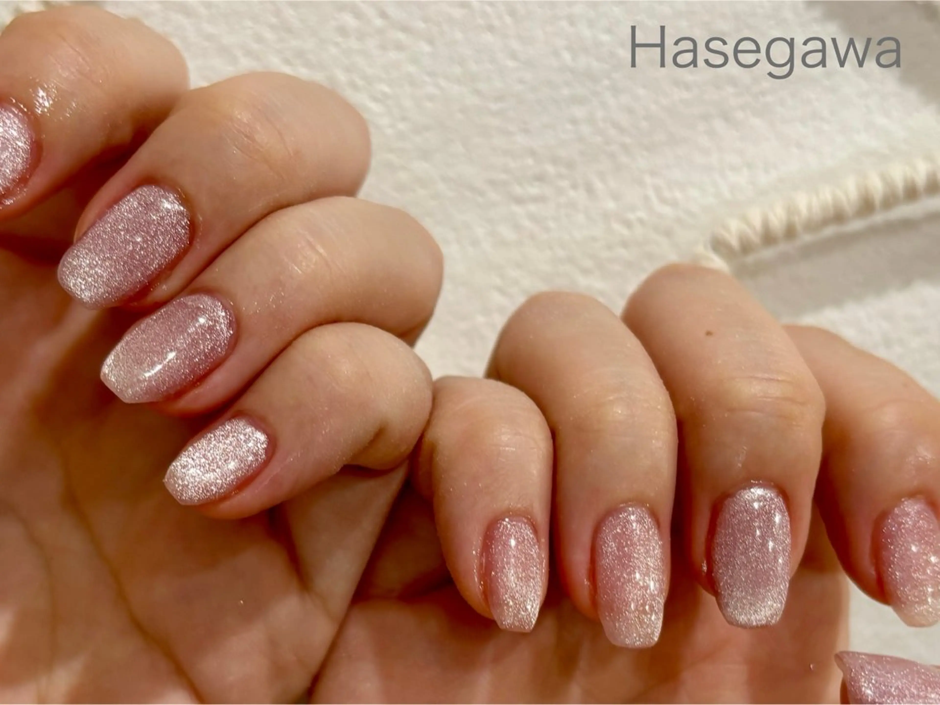 ネイル ピンク ハンドネイル DROP所属・DROP 長谷川のネイルデザイン