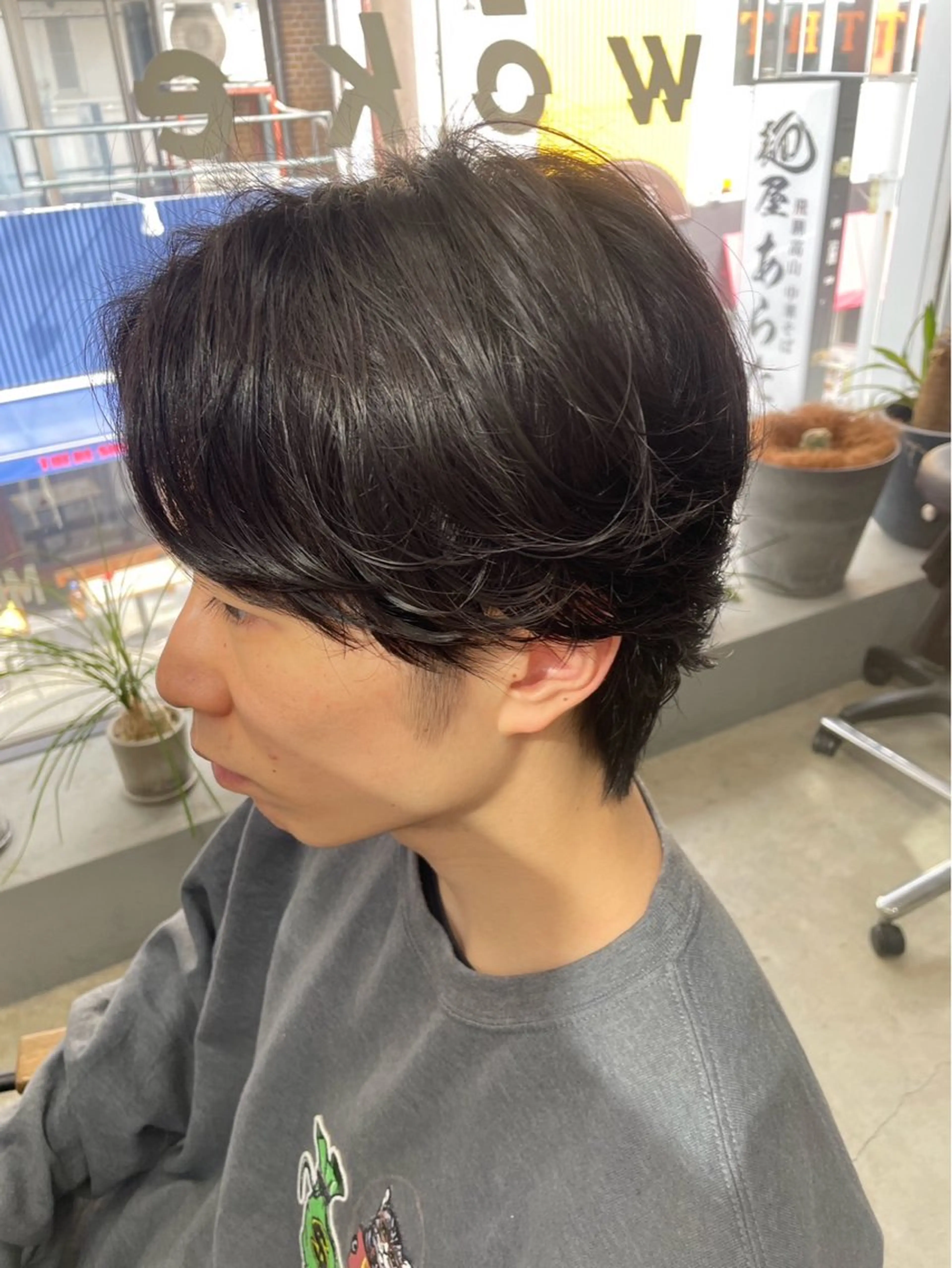 ショート パーマ メンズ カット パーマ メンズ専門サロン wokeのヘアスタイル