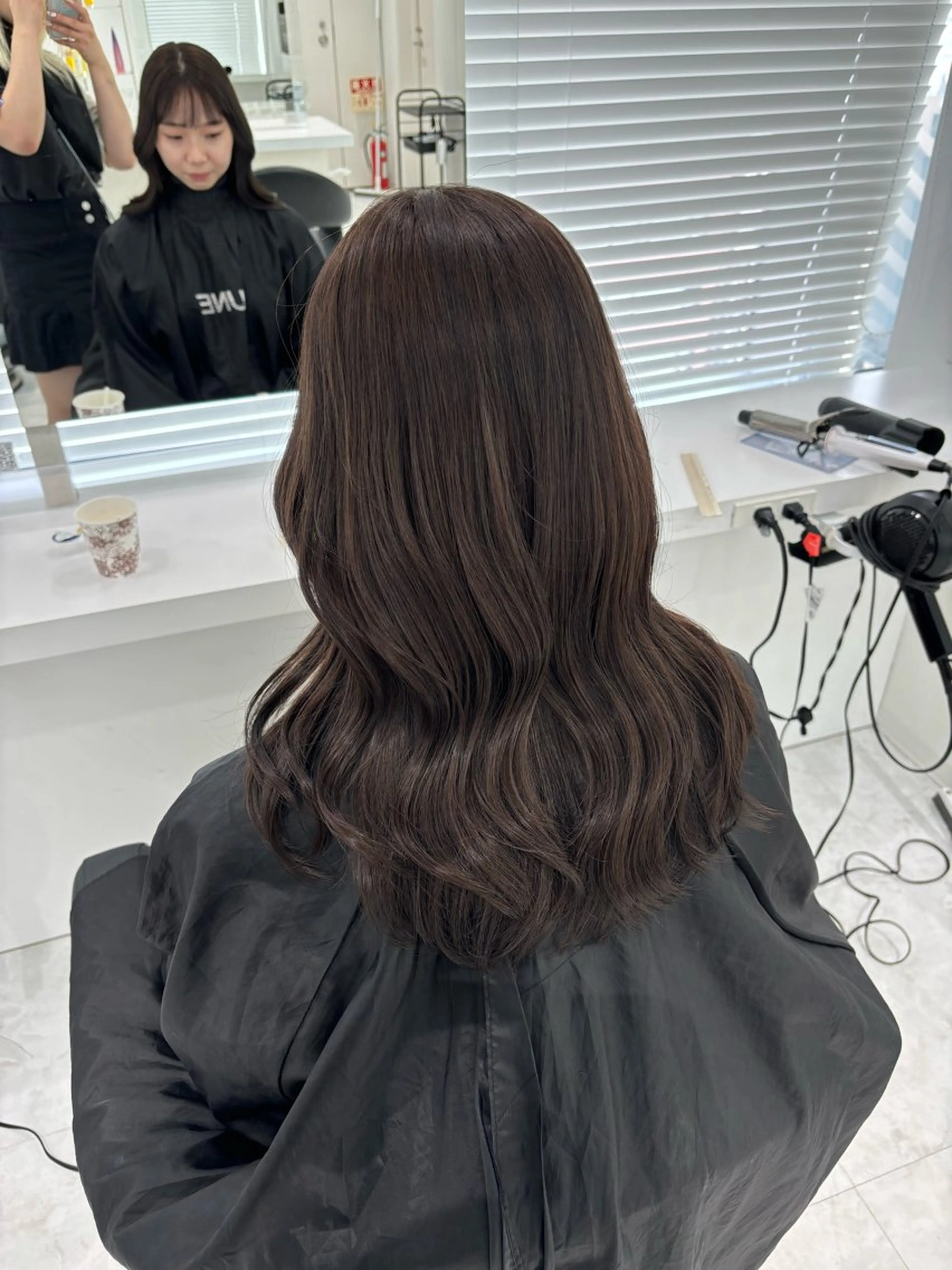 ロング ヘアカラー トリートメント ヘアセット 都内1優しい🤍透明 感カラー🤍サツキのヘアスタイル