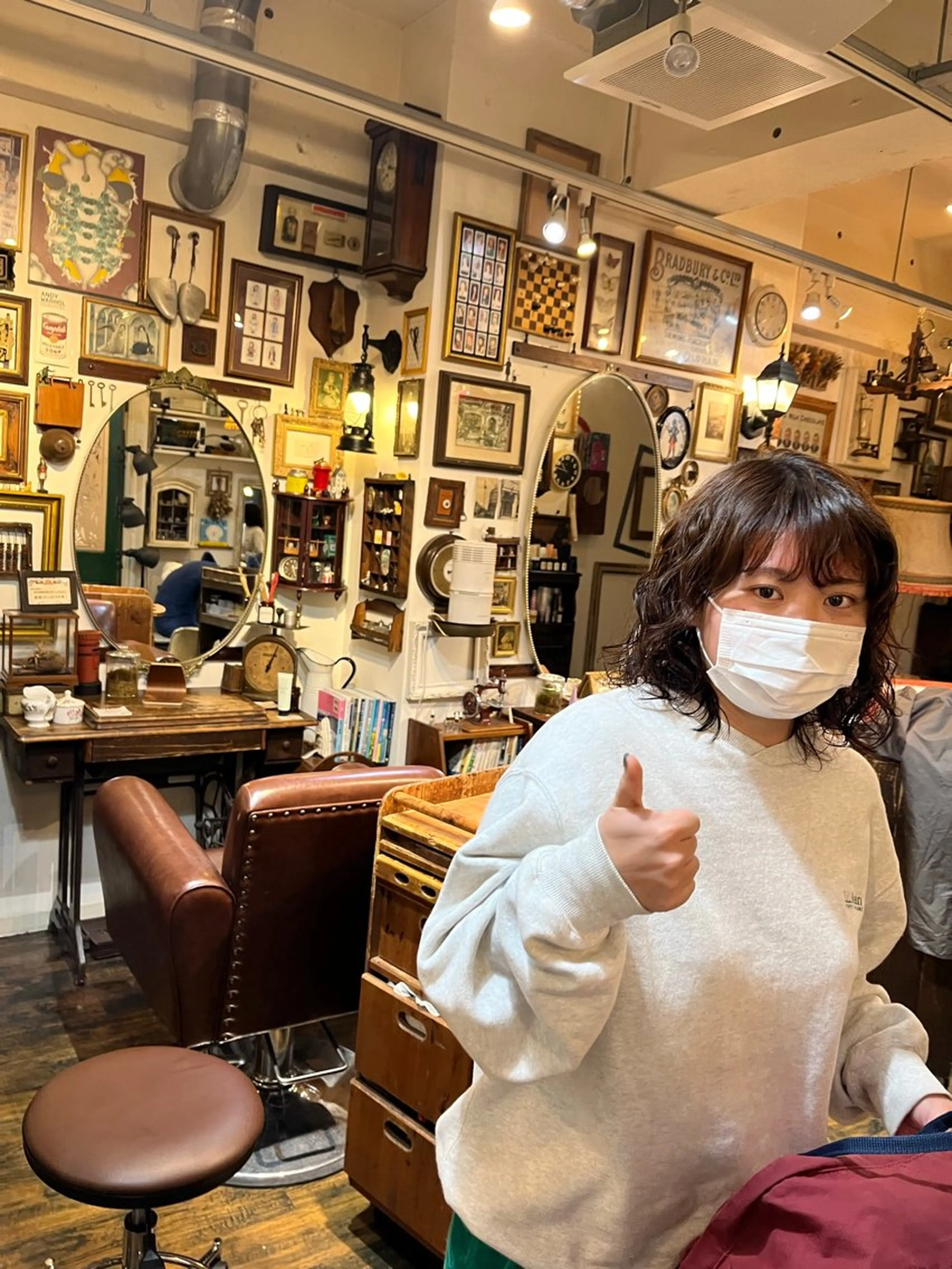 ショート パーマ カット パーマ ヘッドスパ 抜け感パーマ/ 顔まわり/緒方椋のヘアスタイル