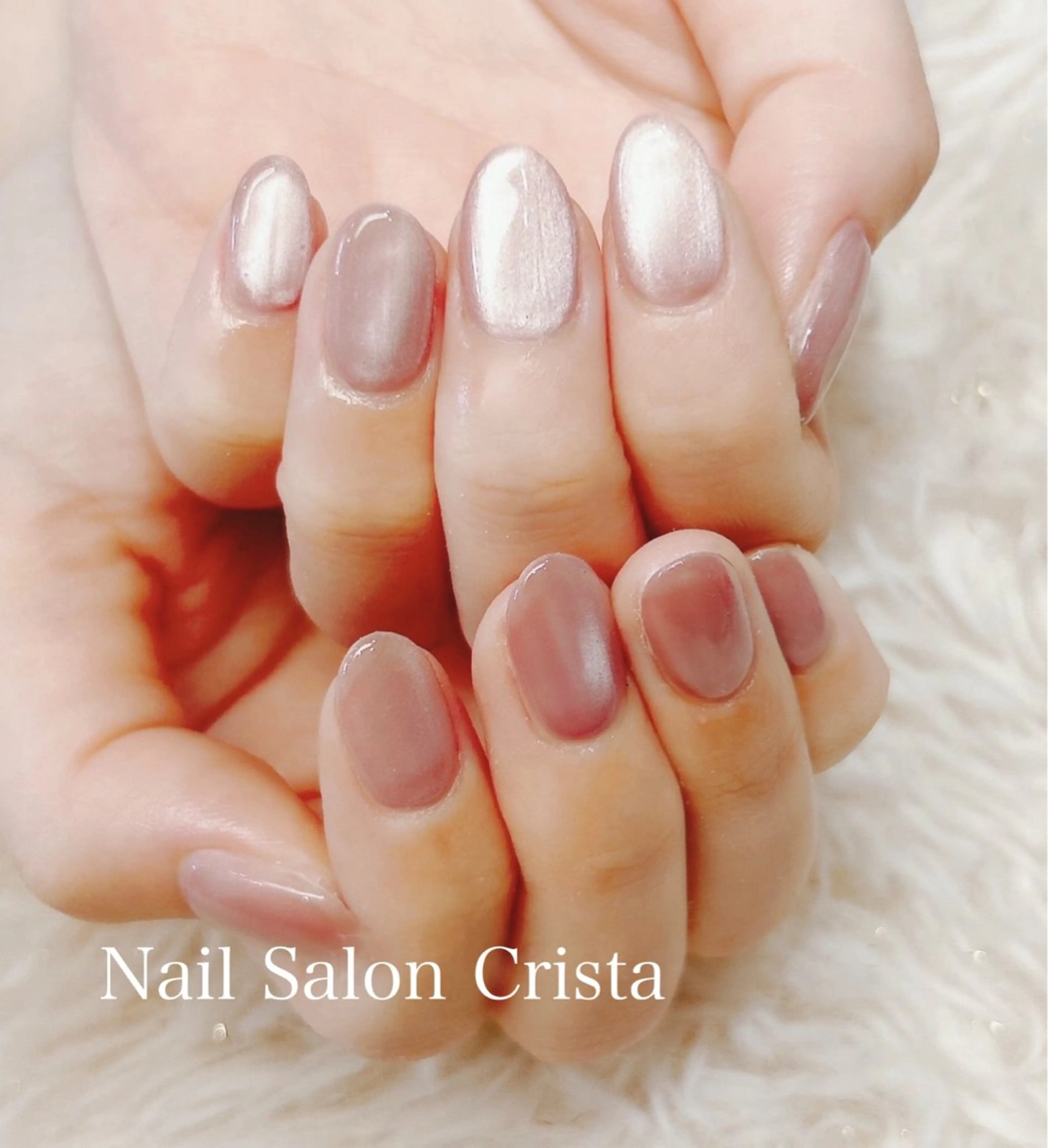 ネイル 桜ネイル フットネイル ジェルネイル マグネットネイル オフィスネイル ハンドネイル NAILSALON CRISTA所属・🤍CRISTA yui🤍のネイルデザイン