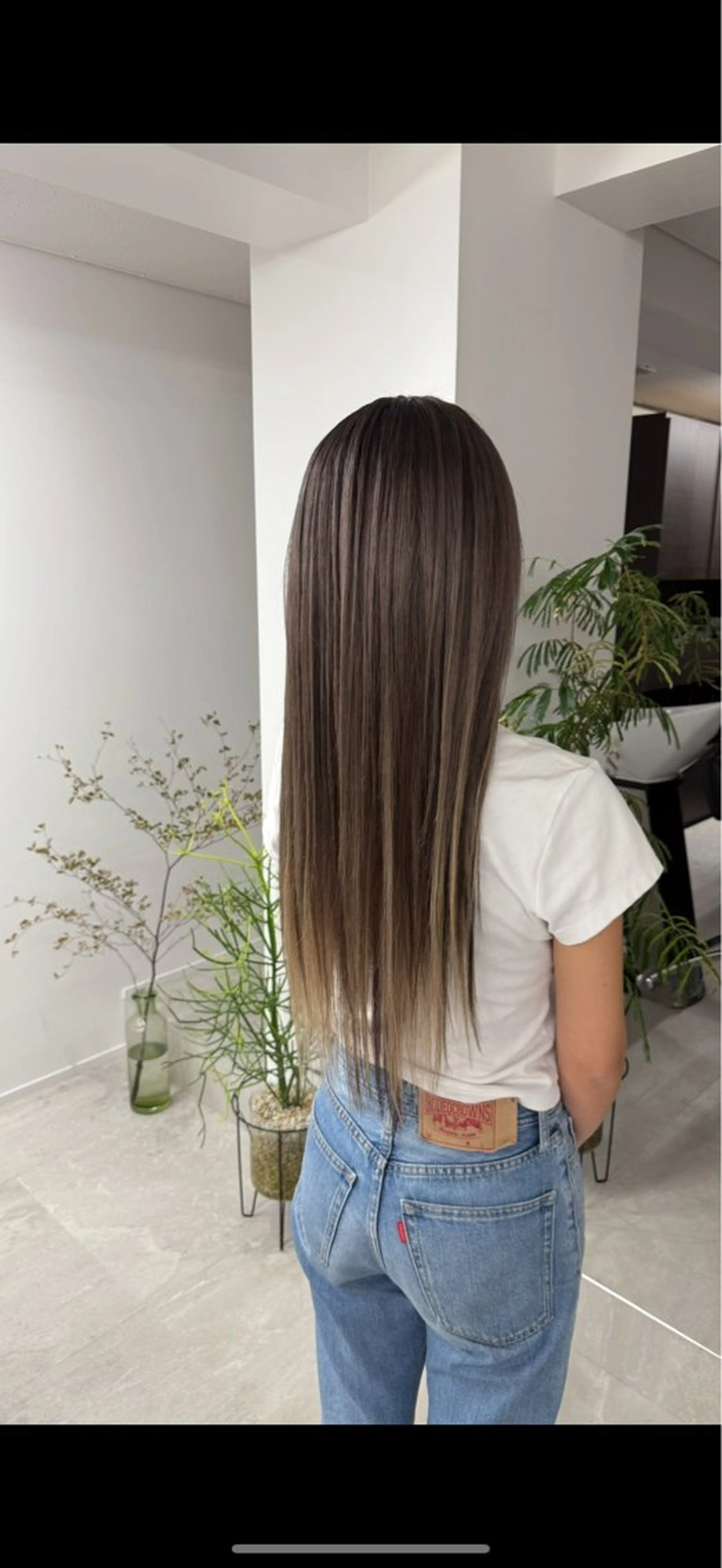 ロング エクステ ハイライト エクステ yuna/透明感 カラー/エクステのヘアスタイル