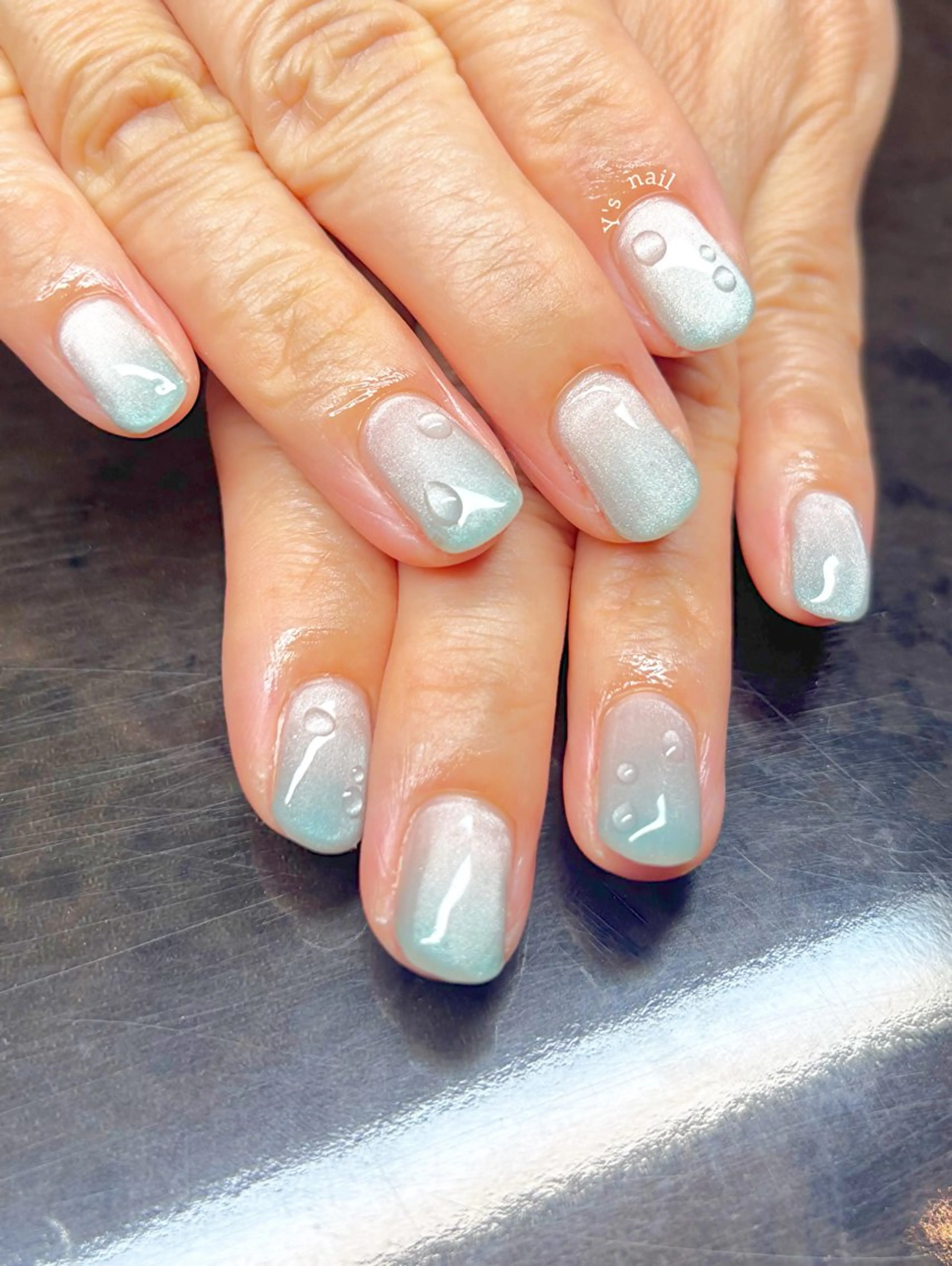 ネイル マグネットネイル ハンドネイル 手書きが得意🖌️ Y’s  nailのネイルデザイン