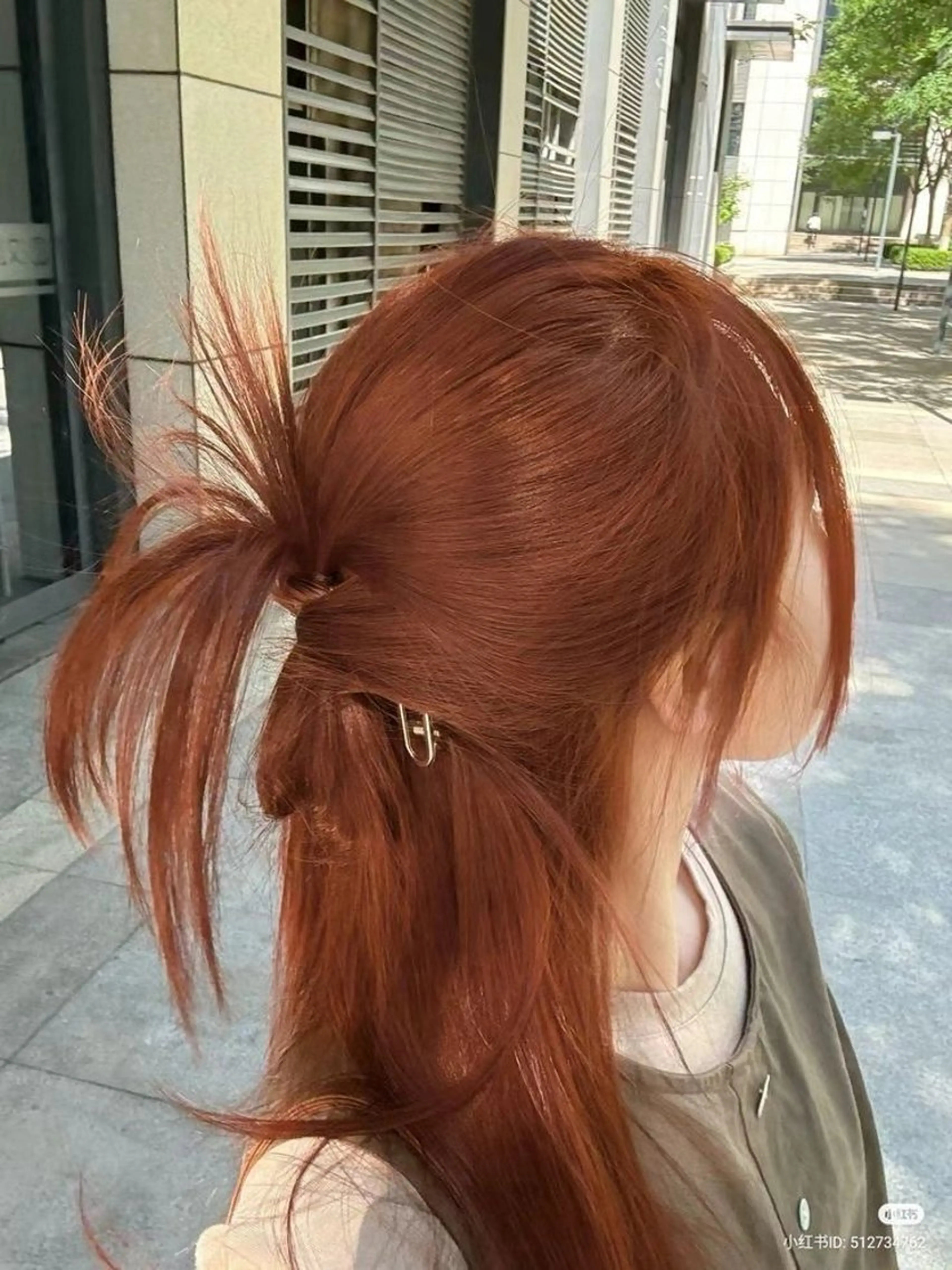 セミロング カラー ブリーチ 透明感カラー オレンジ ヘアカラー atelier doux dimanche（アトリエ・ドゥー・ディマンシュ）所属・Fukamiレイヤー 透明感カラーのヘアスタイル