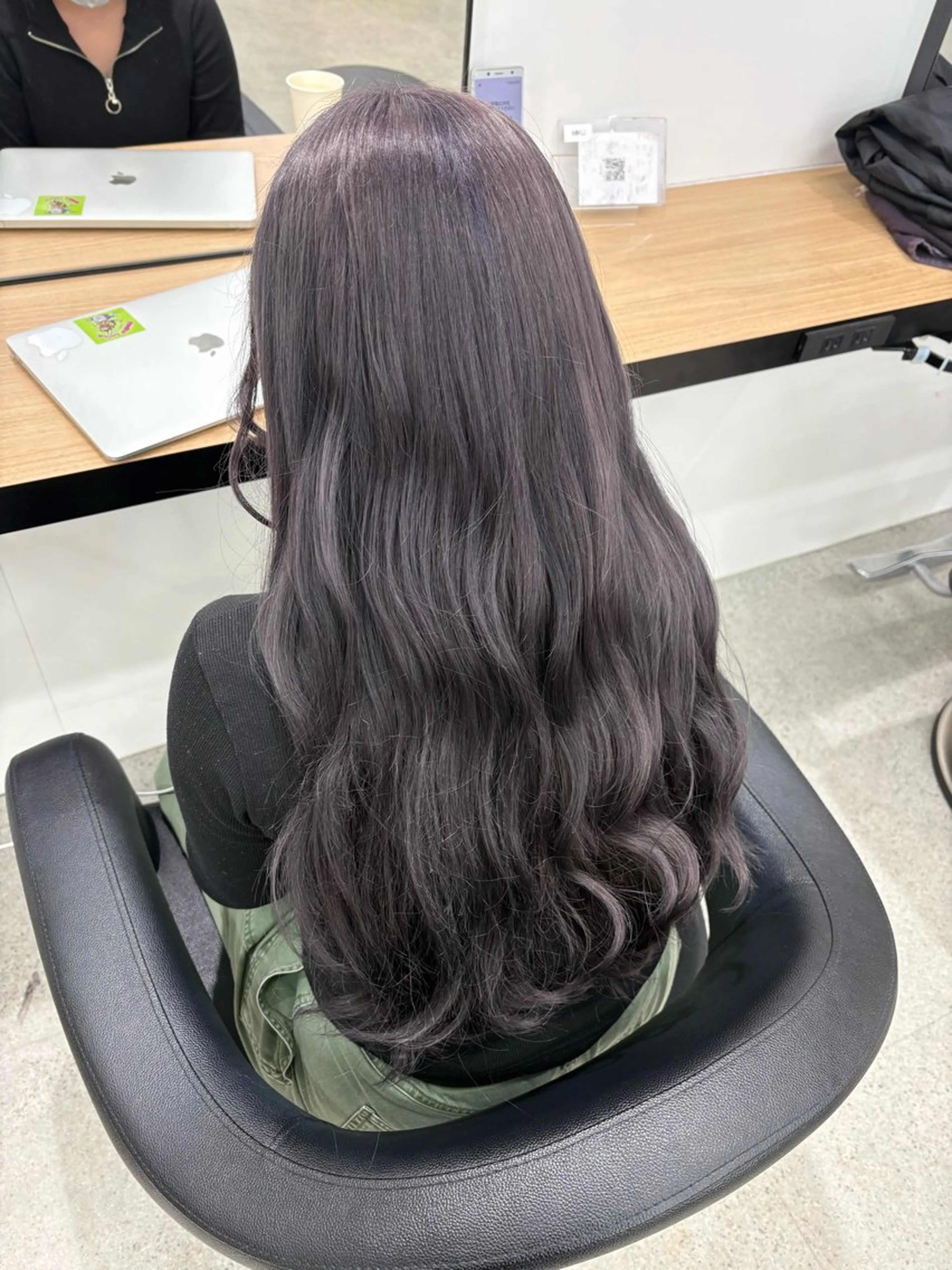 ロング ヘアカラー miku/ラベンダー 透明感カラー🪻❤︎のヘアスタイル