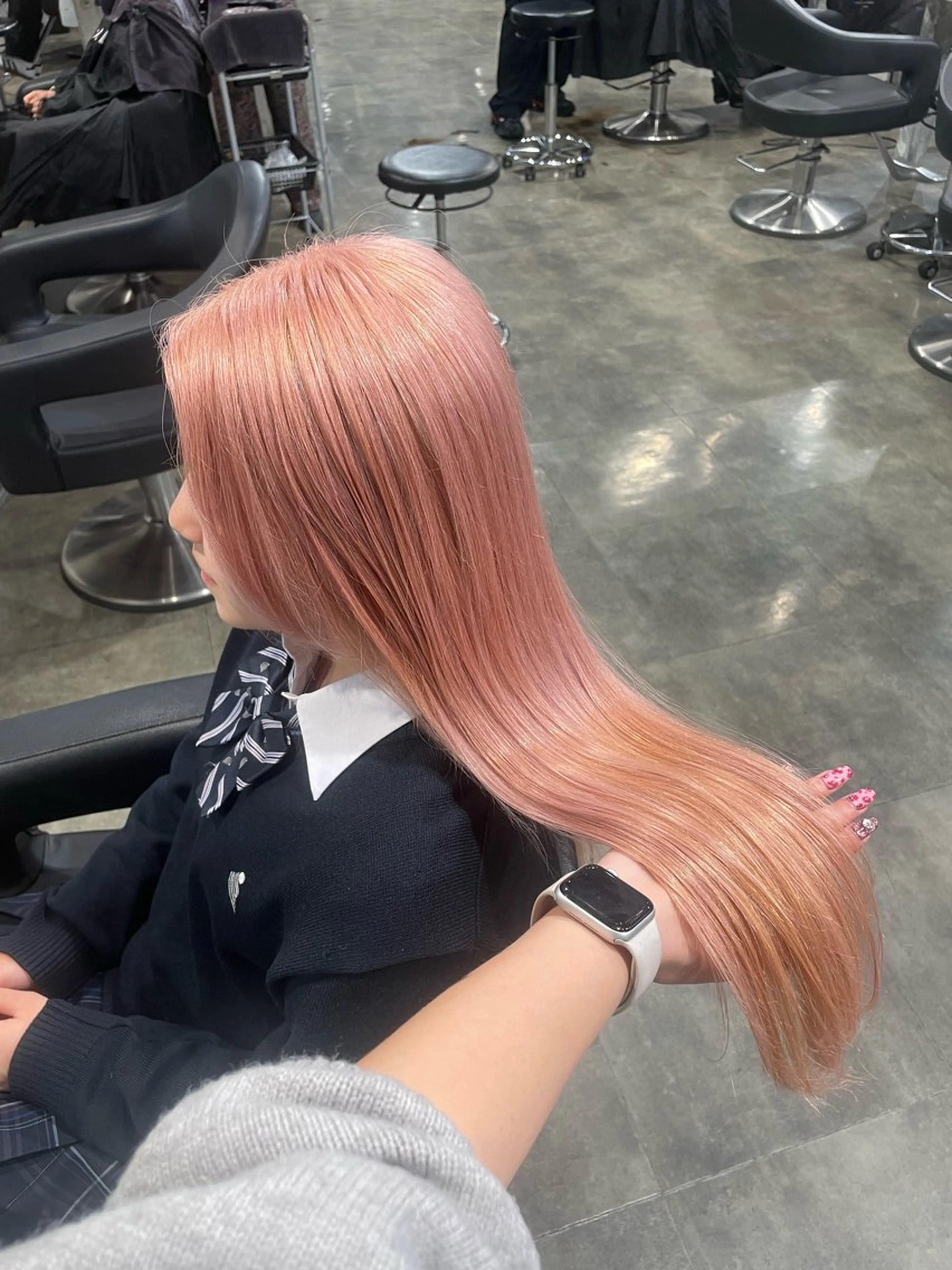 ロング カラー ヘアカラー ハイトーン 横浜💞ミオのヘアスタイル