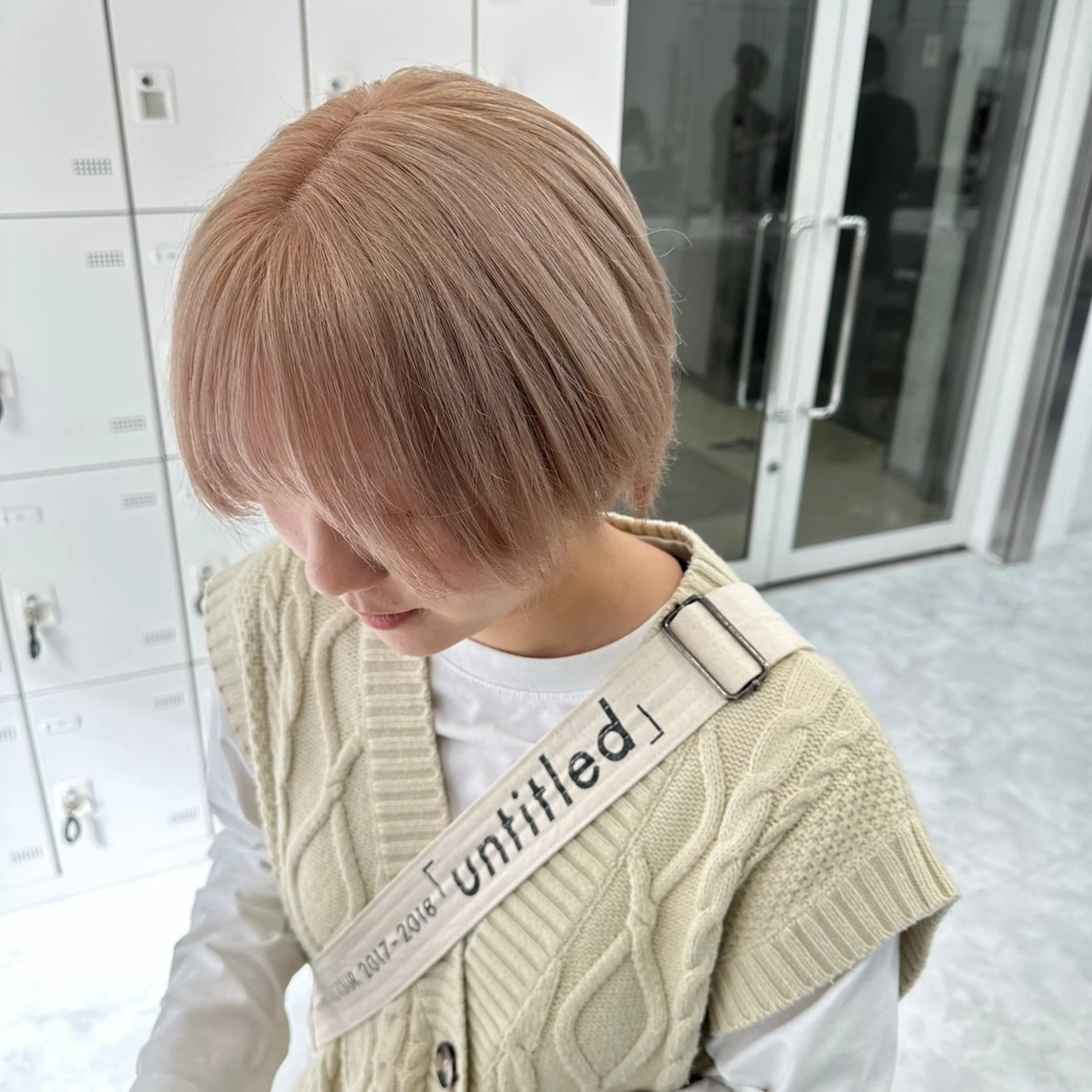 ショート カラー ヘアカラー トリートメント ヘッドスパ ヘアセット ダブルカラー 韓国ヘアKYONのヘアスタイル