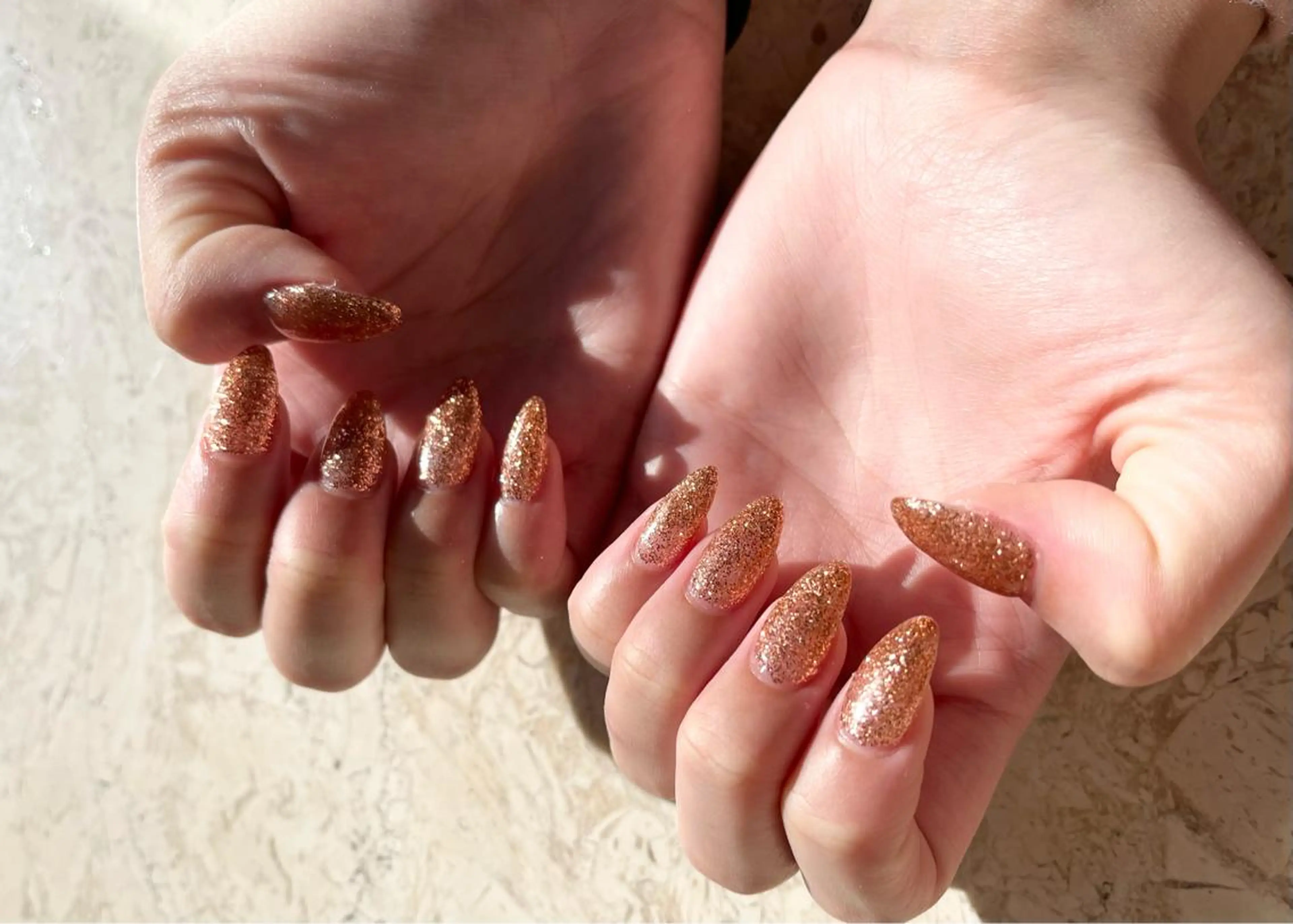 ネイル クリアネイル ジェルネイル 氷ネイル・うるうるネイル 韓国ネイル ラメ(グリッター) ハンドネイル mieux IZUMiのネイルデザイン