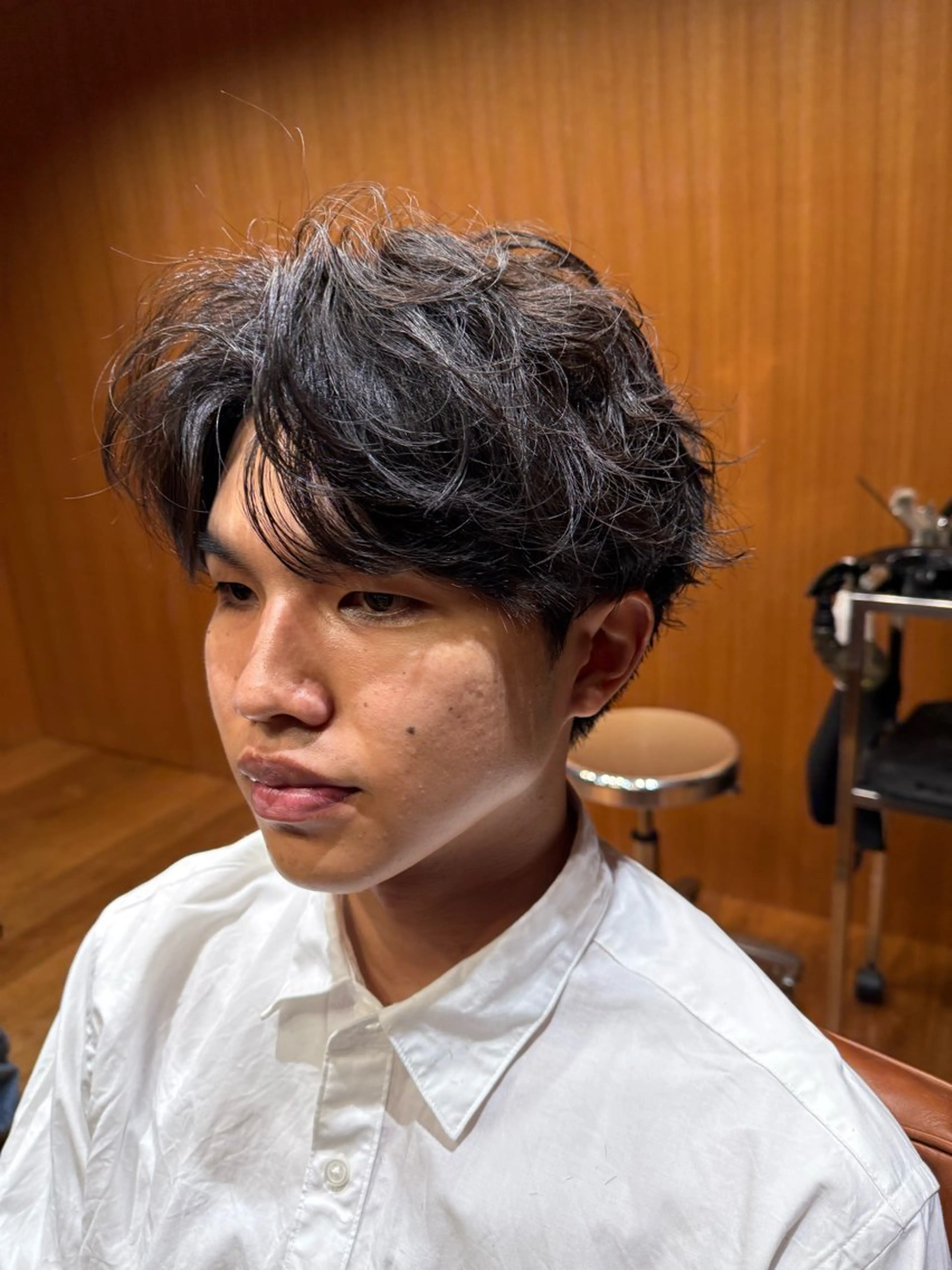 パーマ メンズ メンズパーマ スパイラルパーマ Kaz. 薬院/平尾のヘアスタイル