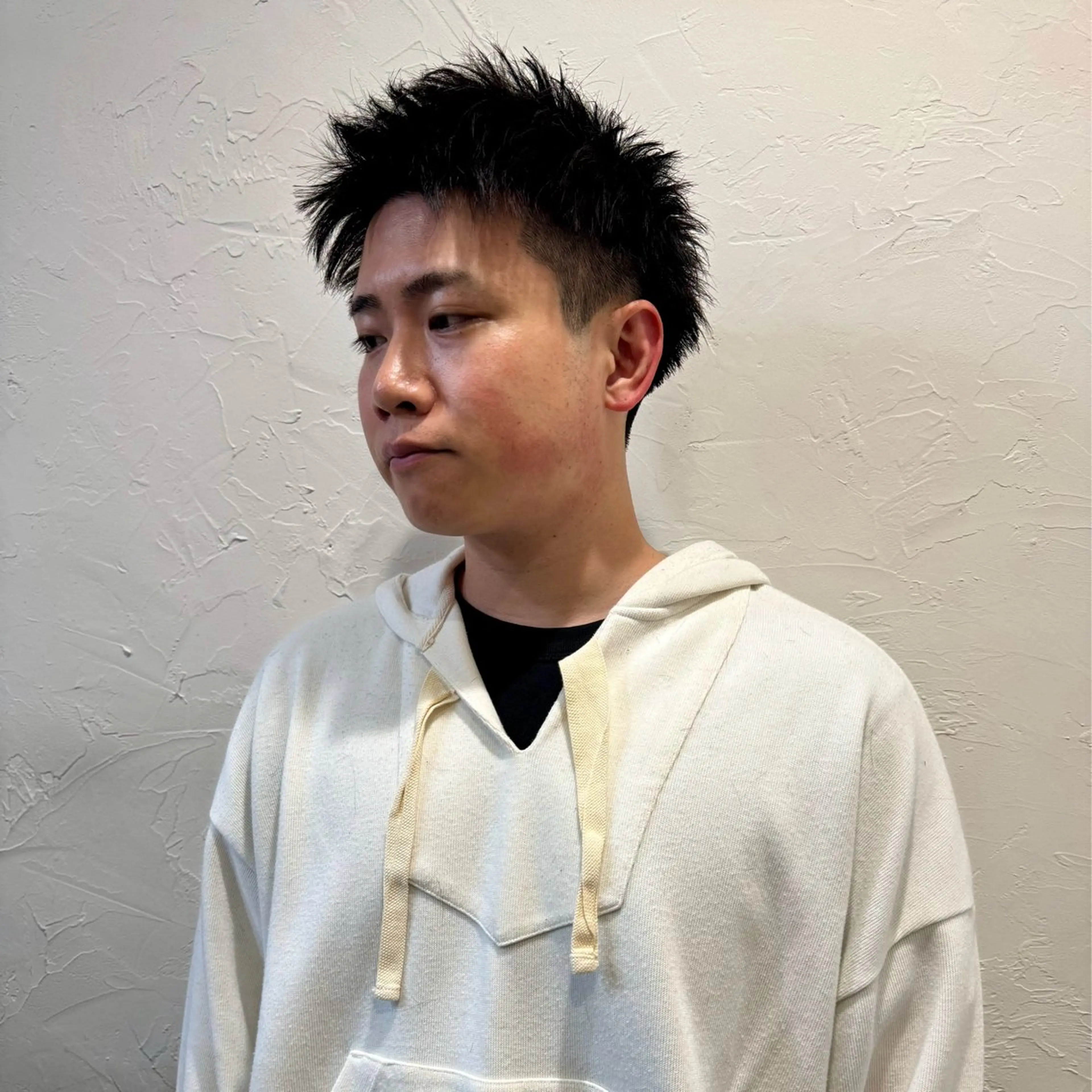 ショート メンズ アップバング メンズ就活ヘア メンズパーマ メンズショート スパイキーショート カット ヘアセット 【池袋/スパイキー ショート】ⓝⓘⓜⓤのヘアスタイル