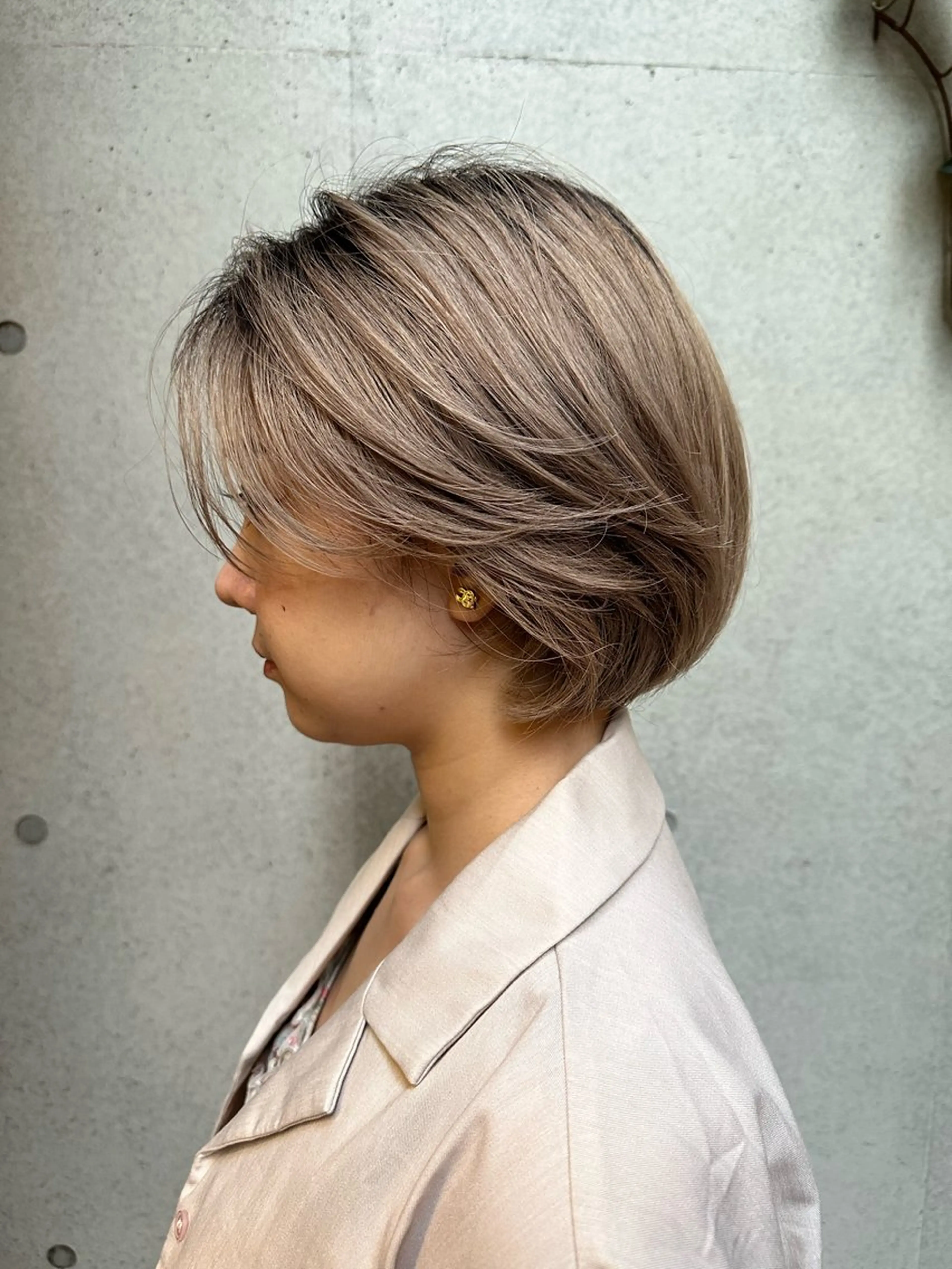 ショート カラー 似合わせカット /パーマ岡本淳平のヘアスタイル