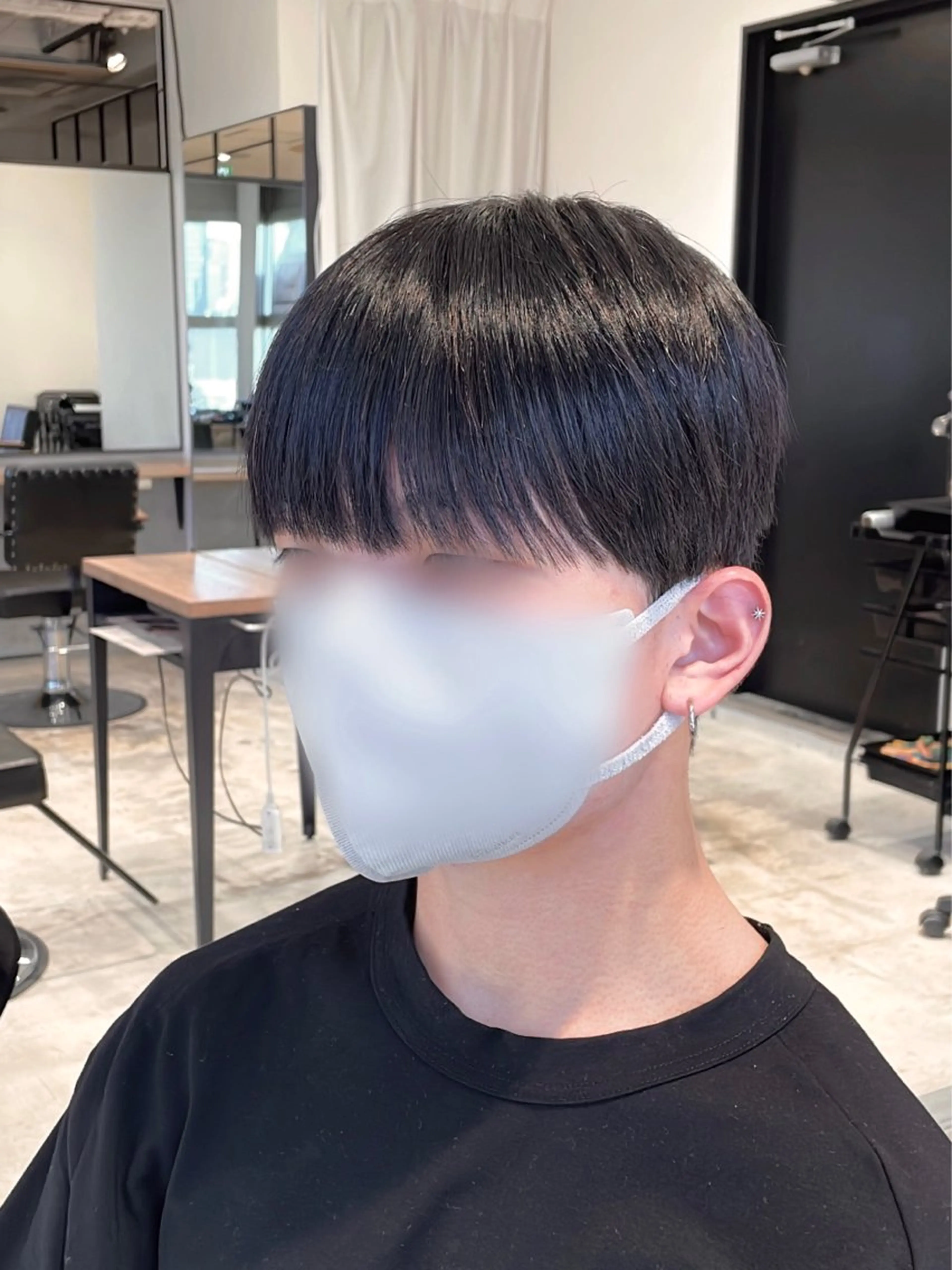 ショート カラー パーマ ヘアアレンジ メンズ カット パーマ 縮毛矯正 IVY表参道所属・ヘアメイク小野リエ 韓国ハーフ🦊のヘアスタイル