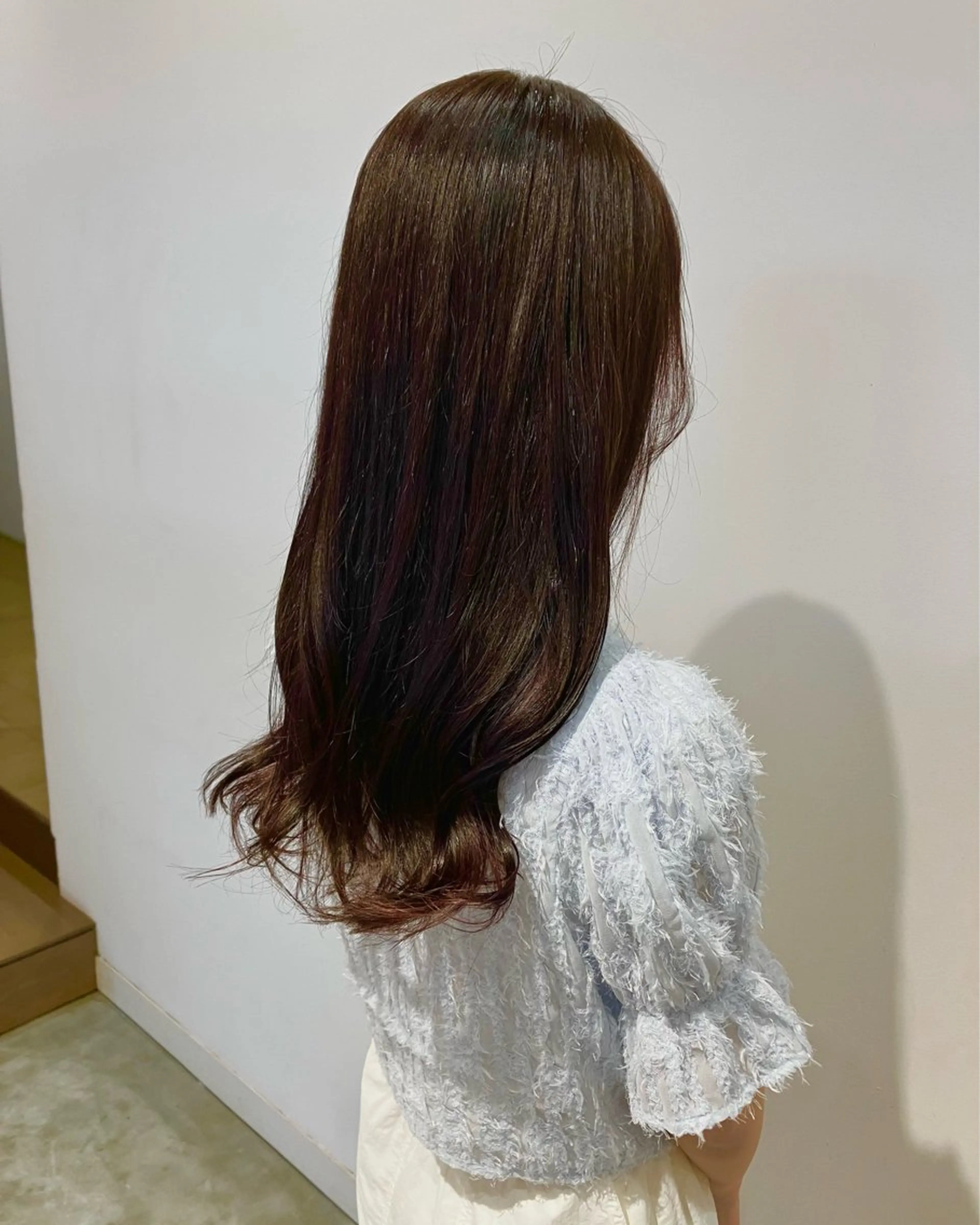 ロング カラー バイオレットカラー トリートメント カット ヘアカラー 佐藤悠生/ メンズカット．パーマのヘアスタイル