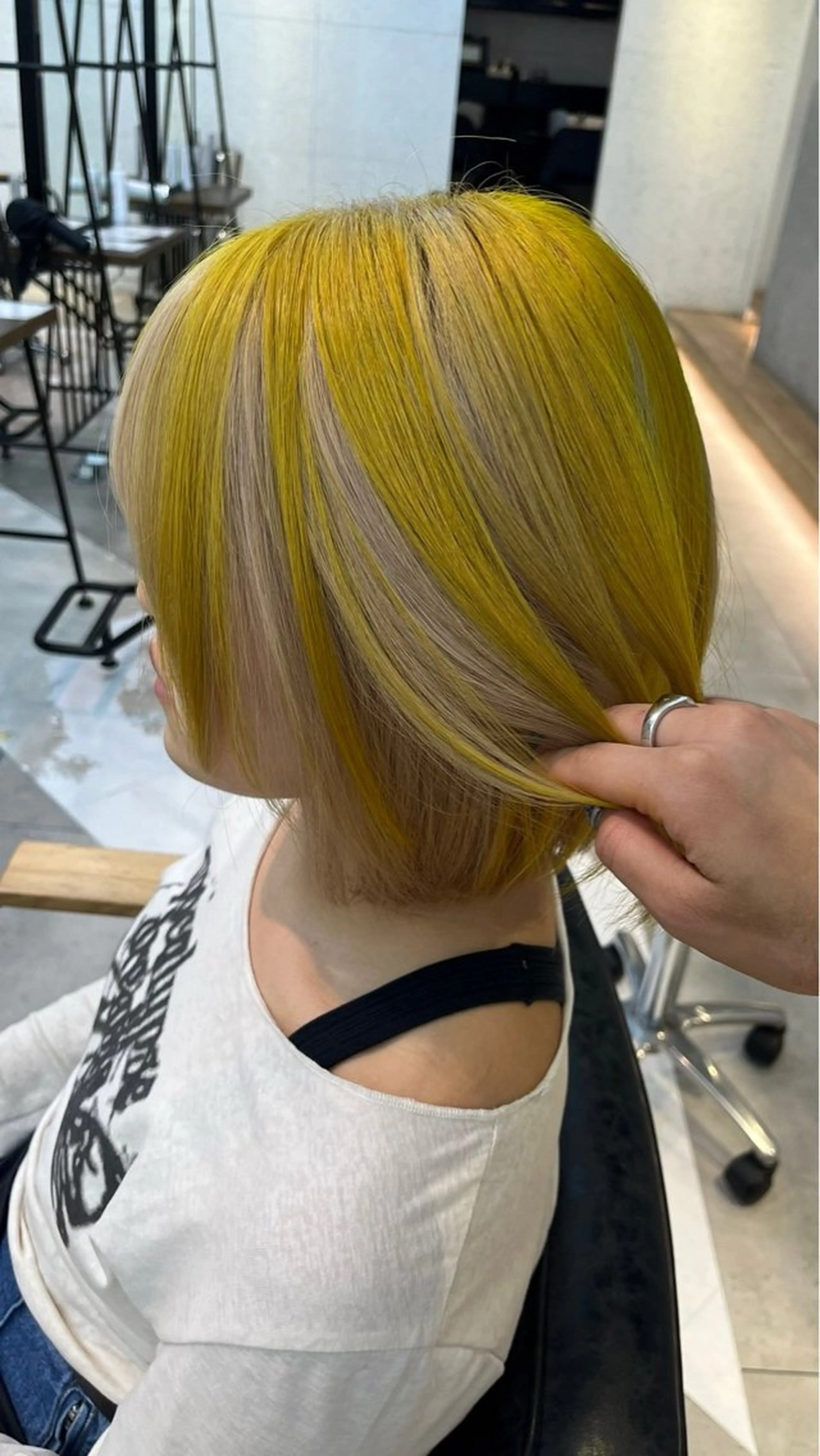 カラー ヘアカラー メンズパーマ/ メッシュ📍ユリのヘアスタイル