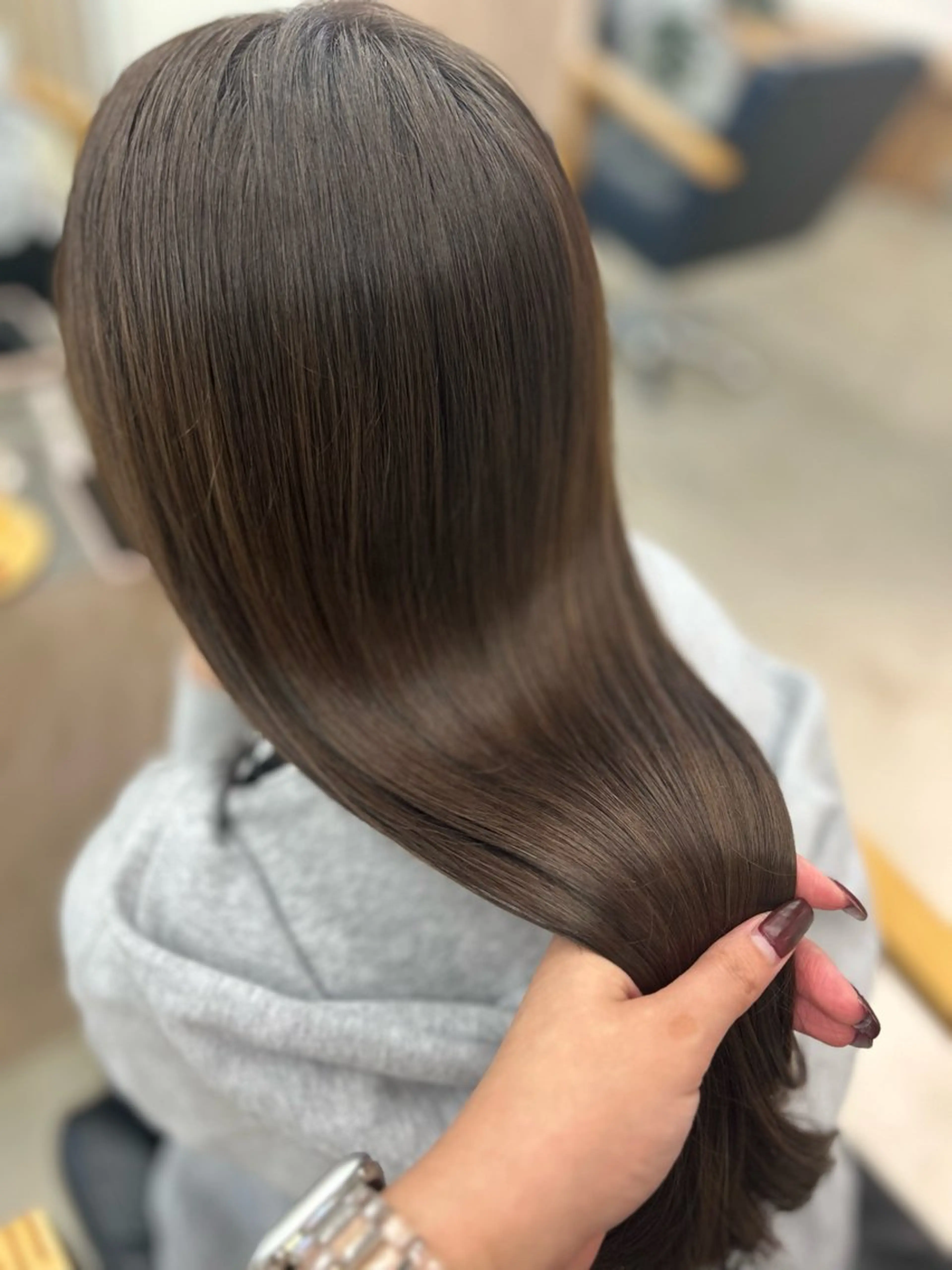 ロング カラー ベージュカラー ブリーチ ブラウンカラー ブリーチなしカラー 髪質改善 ヘアカラー トリートメント noa  🦋 ブリーチ/暖色のヘアスタイル