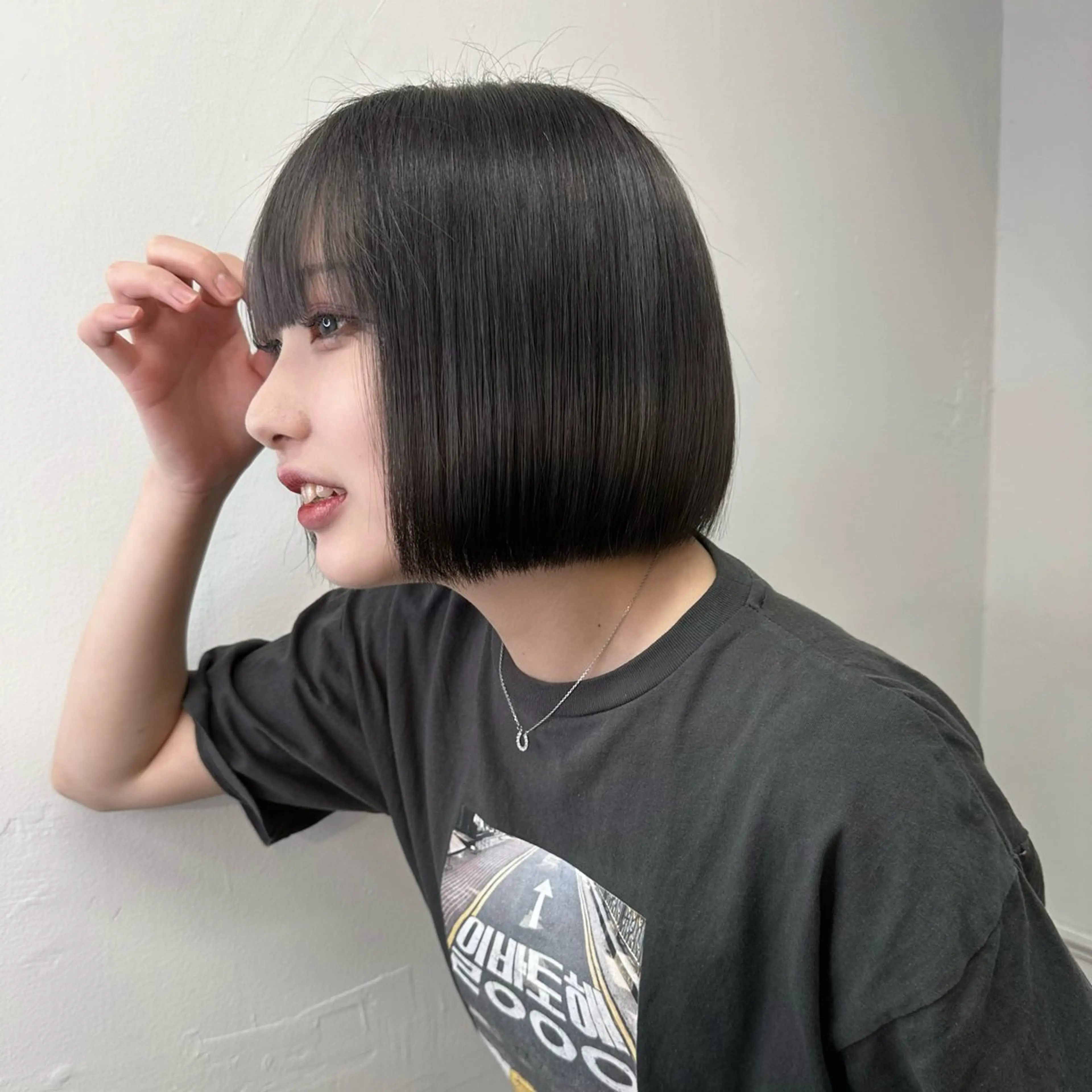 🌟7月限定🌟ボブ限定カットモデル👩🏻　※完成系が肩に当たらない長さの写真