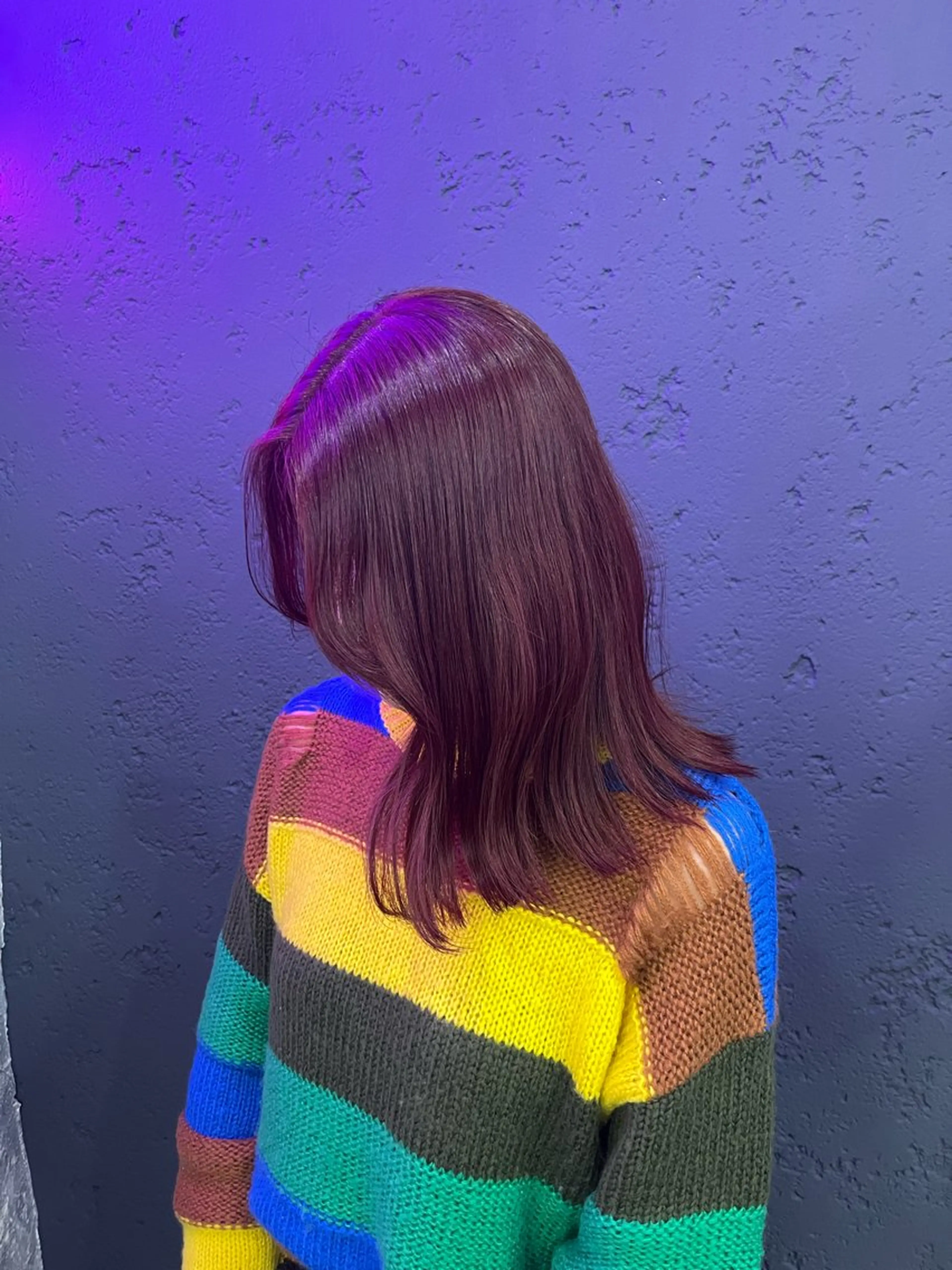ミディアム カラー ブリーチ ブリーチなしカラー レッドカラー 💜メンズカット＆パ ーマ💜Sakuraのヘアスタイル