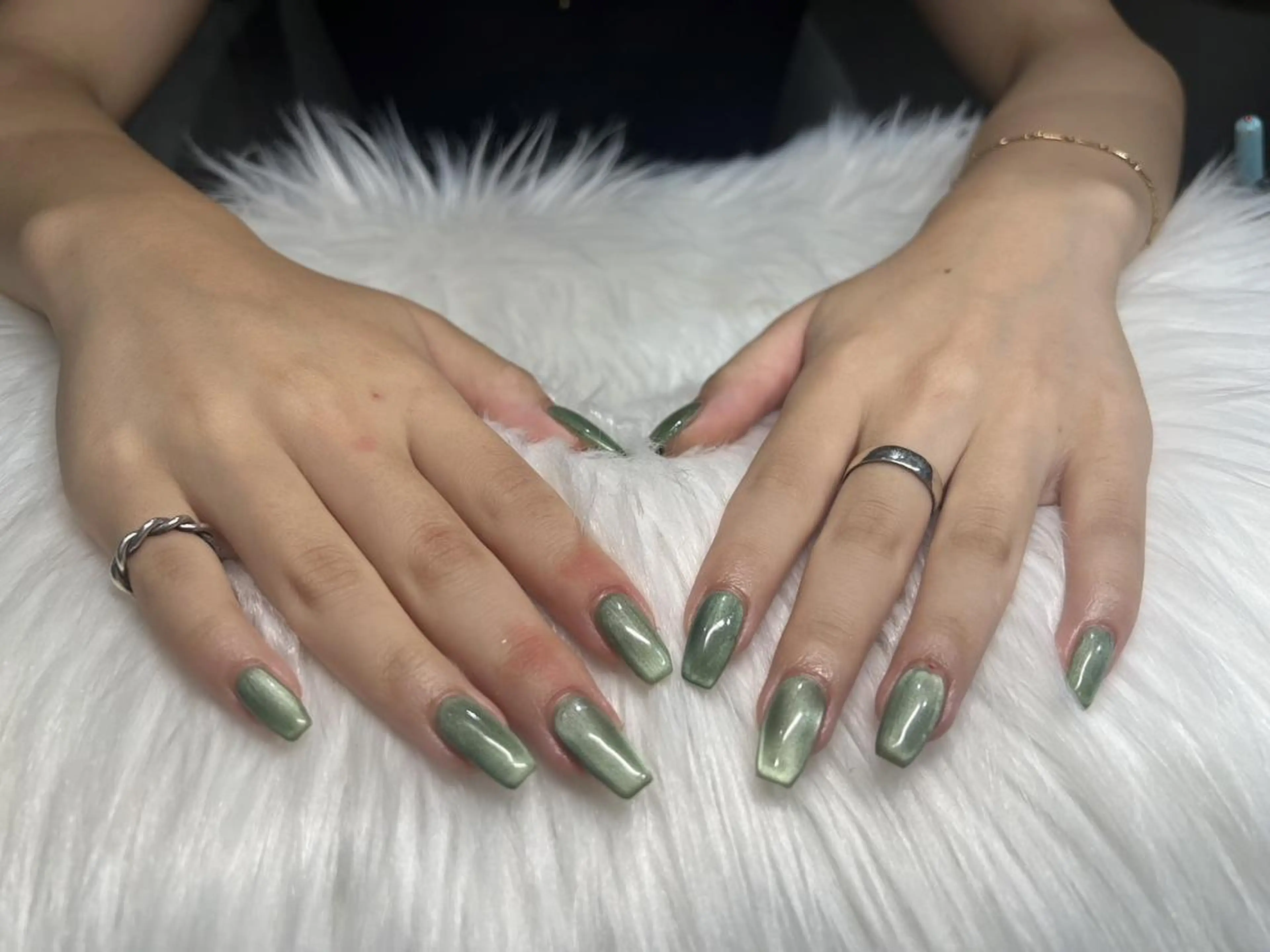 ネイル グリーン Salon chou chou所属・chouchou renaのネイルデザイン