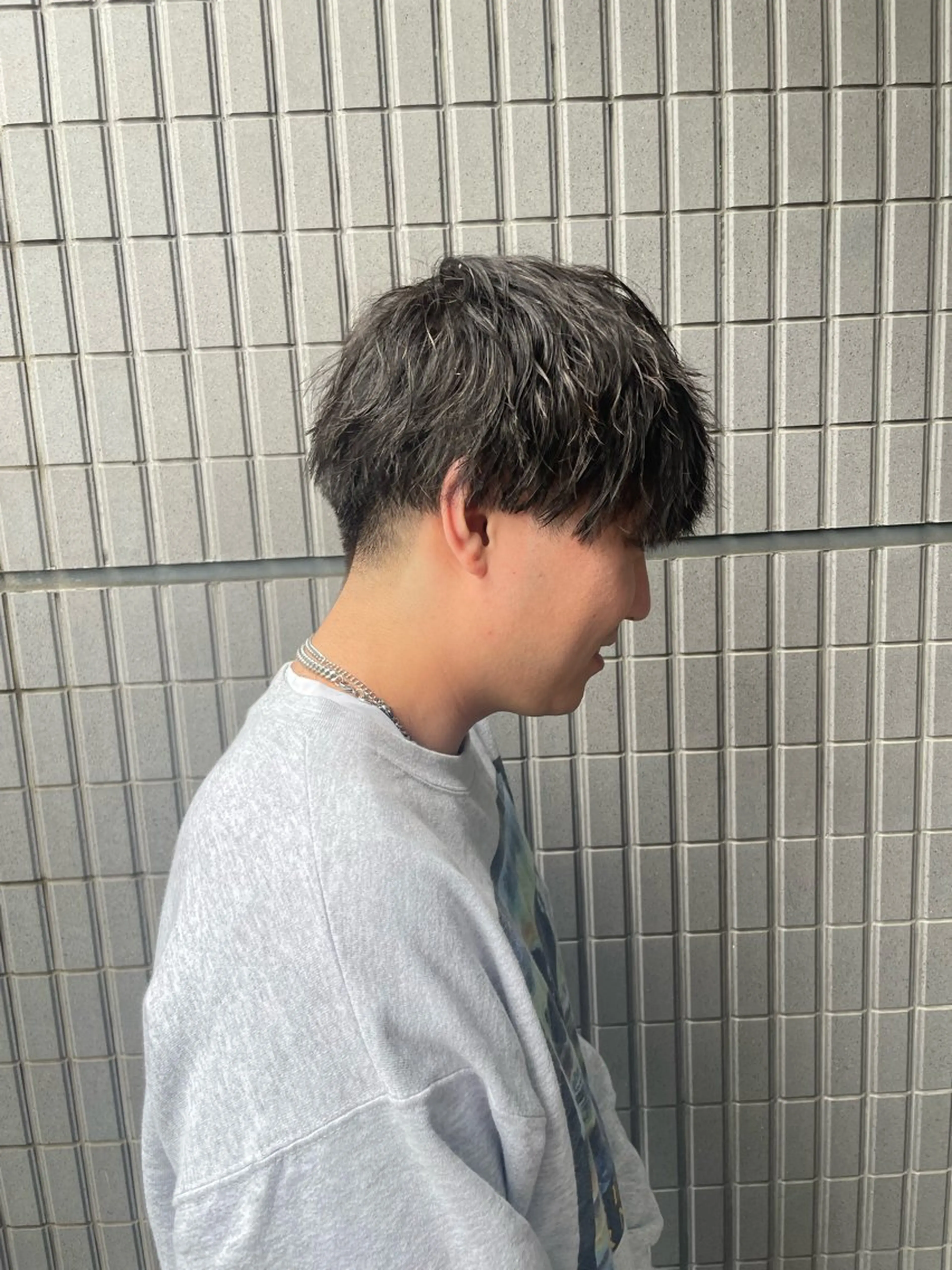 パーマ メンズ カット パーマ 野町好花 レイヤー/髪質改善のヘアスタイル