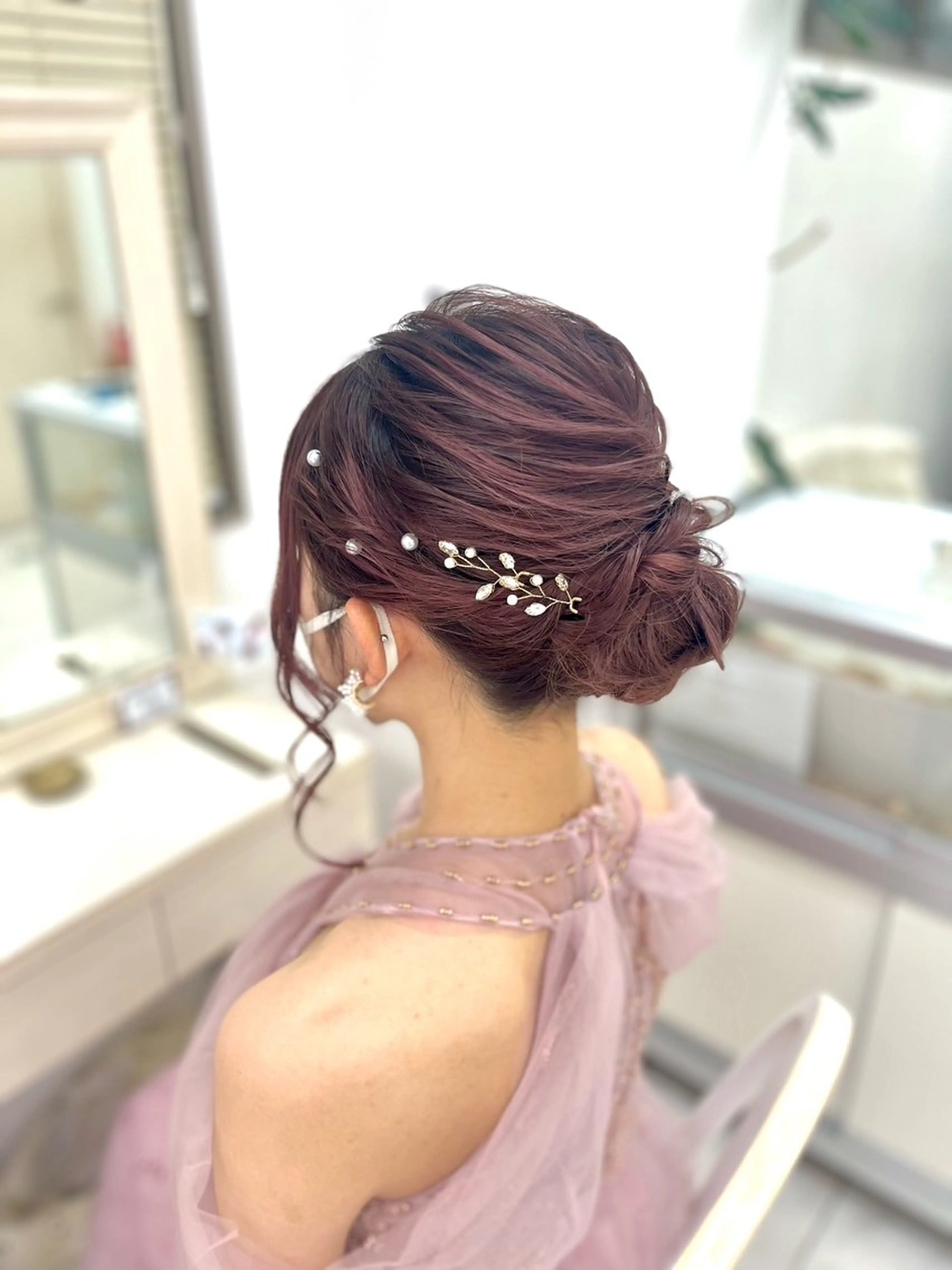 ヘアアレンジ ヘアセット 似合わせヘアメイク 💐オダギリチアキのヘアスタイル