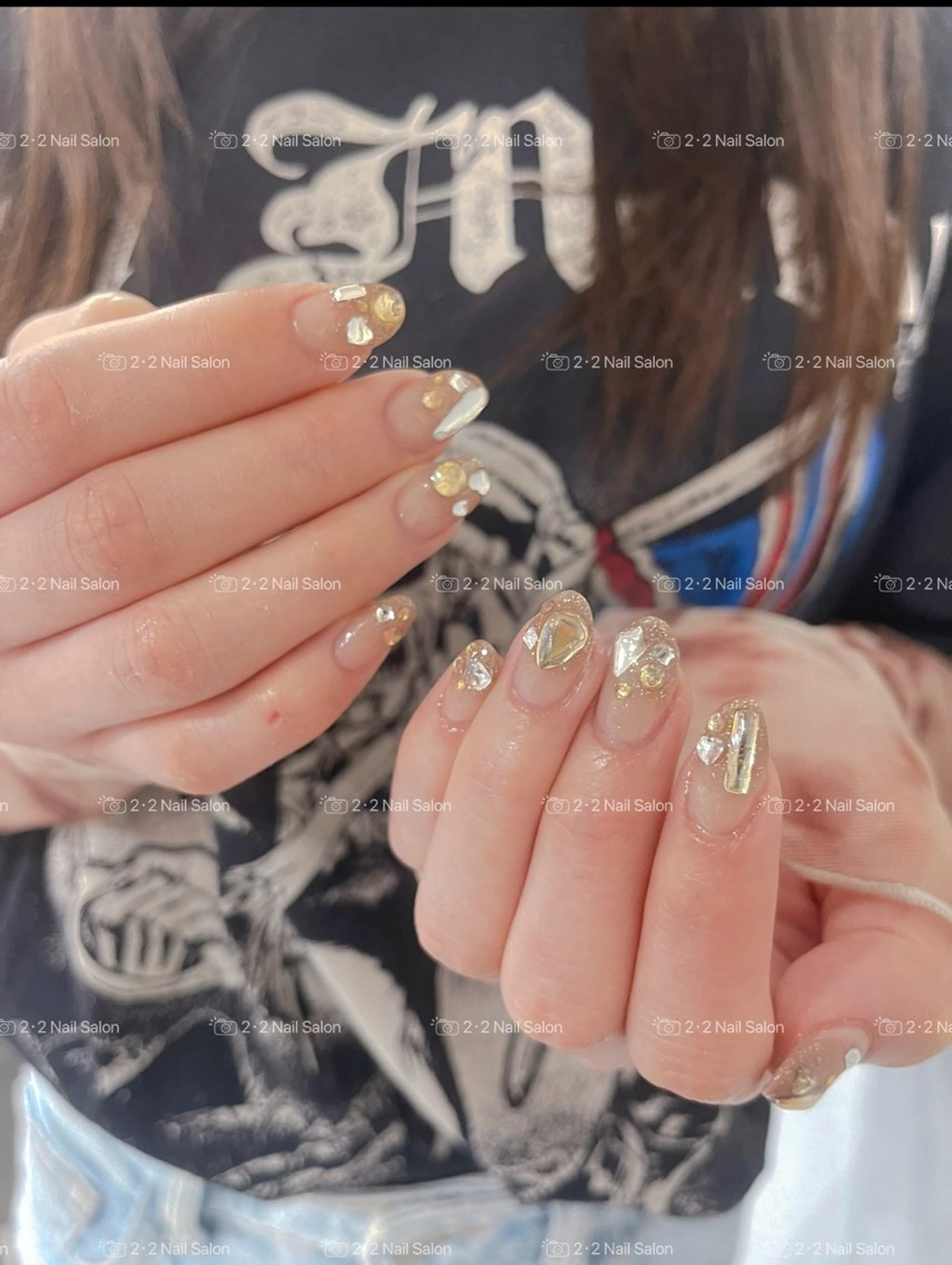 ネイル ハンドネイル 🦋y y Nail 🤍のネイルデザイン