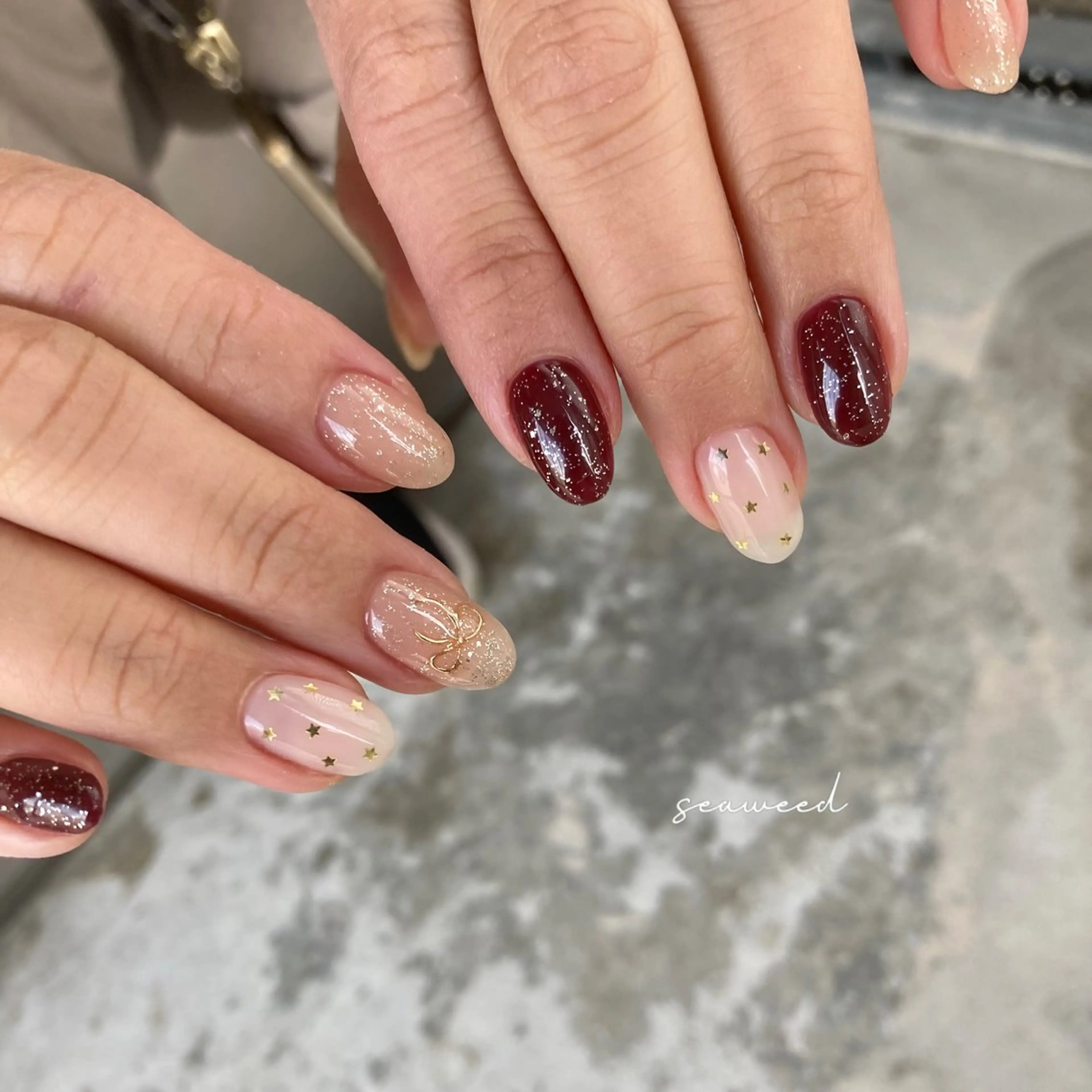 ネイル ハンドネイル seaweed nailのネイルデザイン