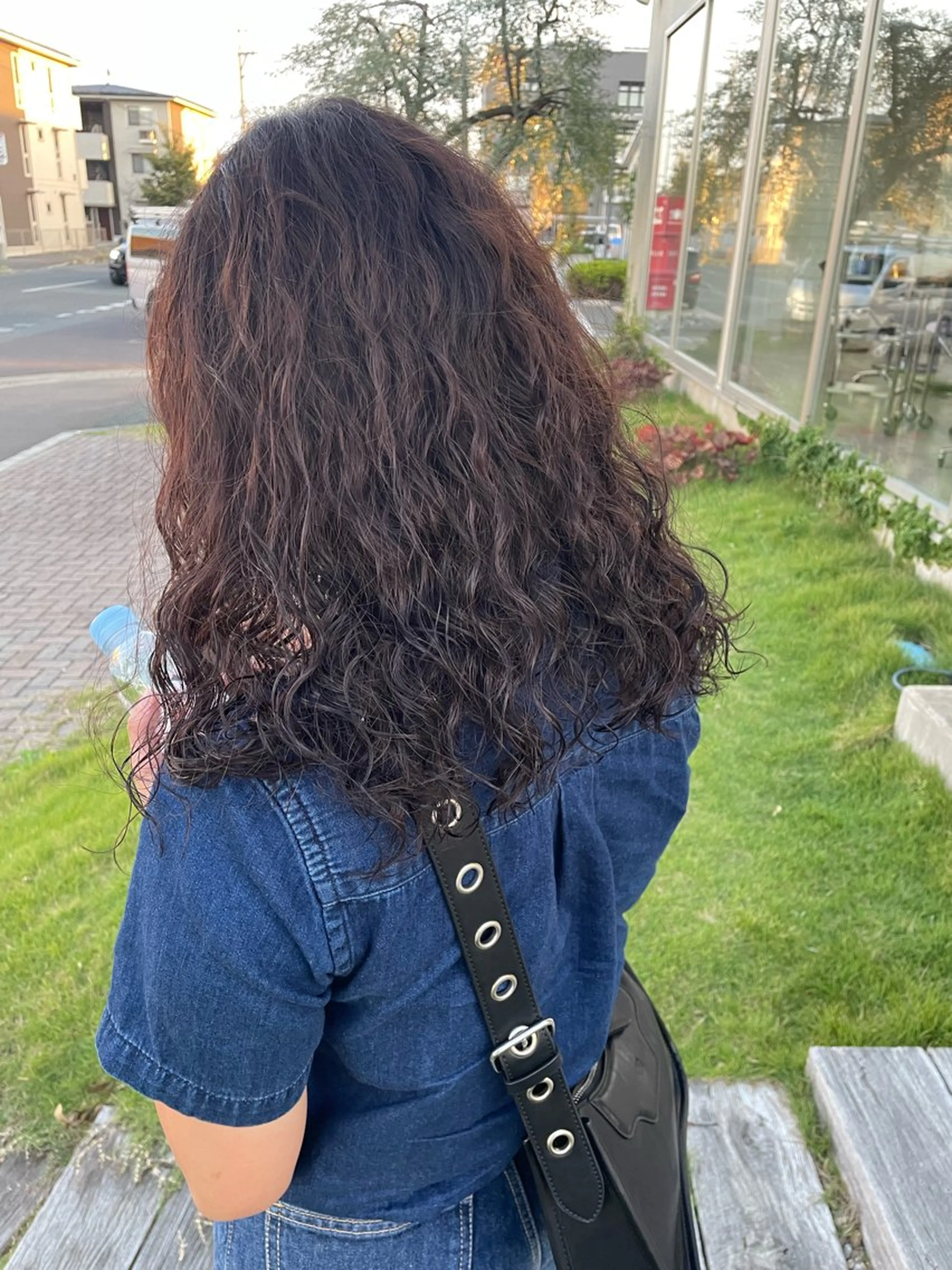 セミロング セミロングパーマ カット パーマ 藤村 翔充のヘアスタイル