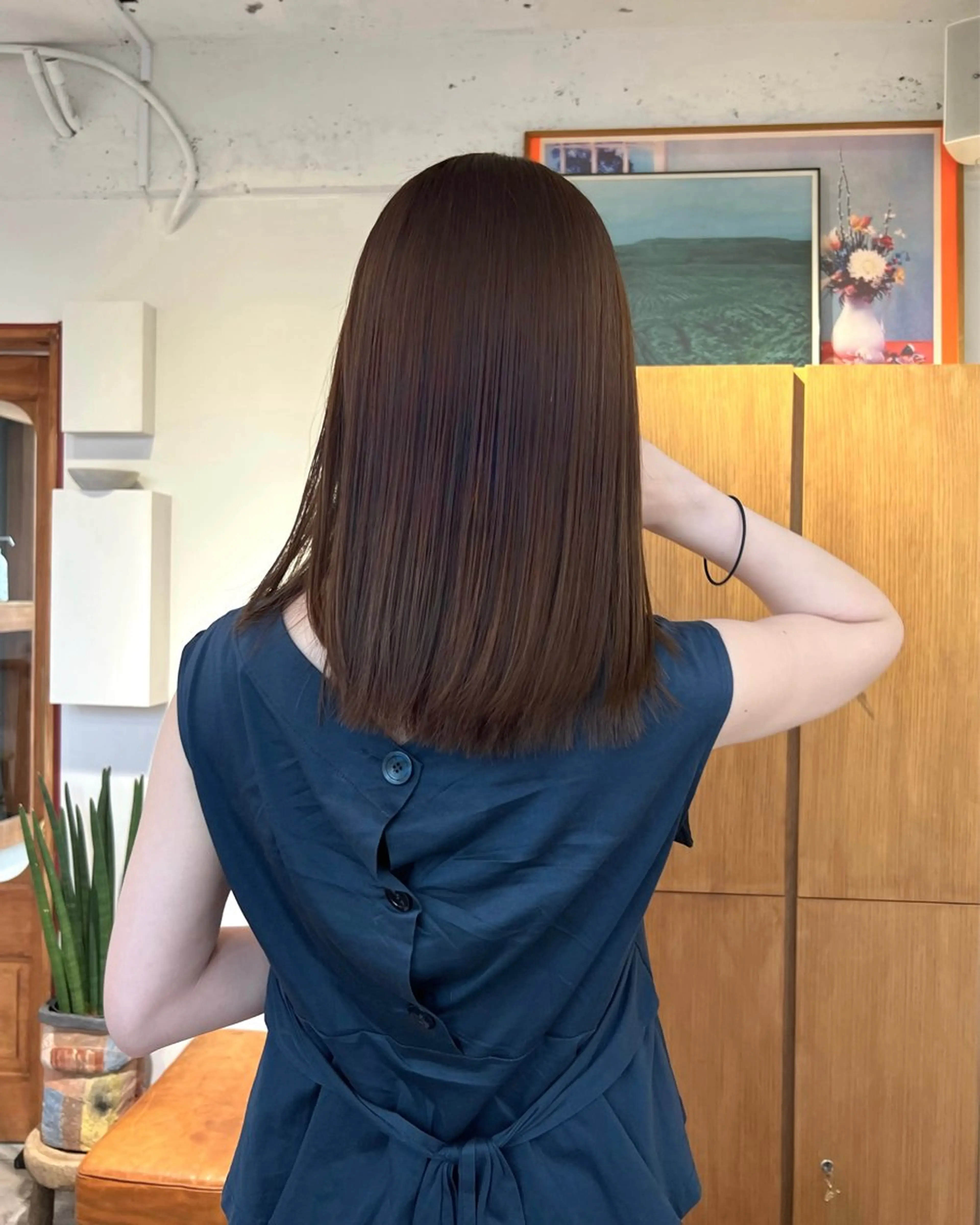カラー ブラウンカラー ヘアカラー トリートメント ヘッドスパ ☑️aiko【艶 カラー・ショート募】のヘアスタイル