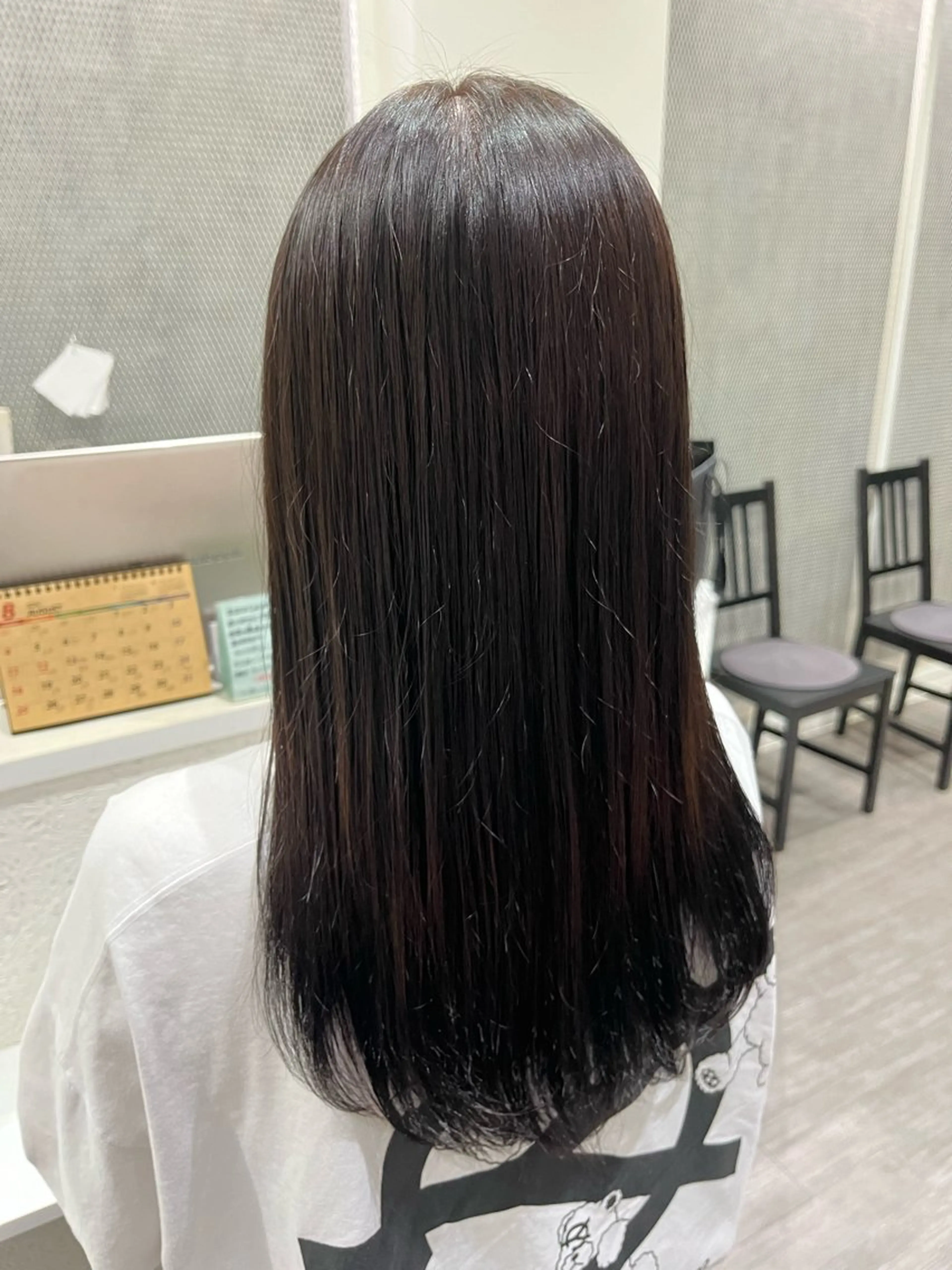 ミディアム カラー 黒髪 ナチュラルブラック ヘアカラー トリートメント カラーリスト💟草間 紫音💟のヘアスタイル