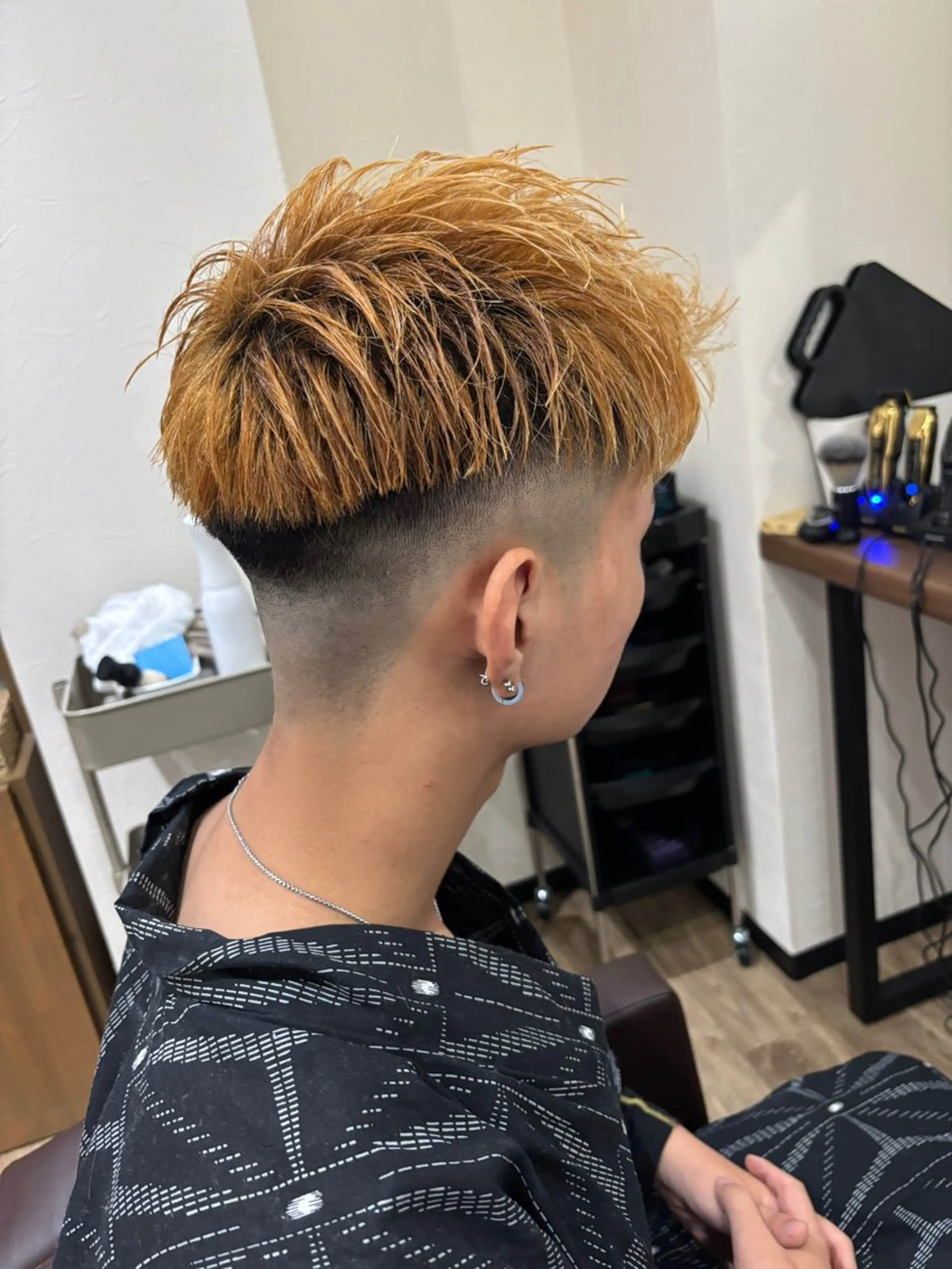 ショート メンズ モヒカン Men's hair Libre Sunny所属・高橋 怜玖のヘアスタイル