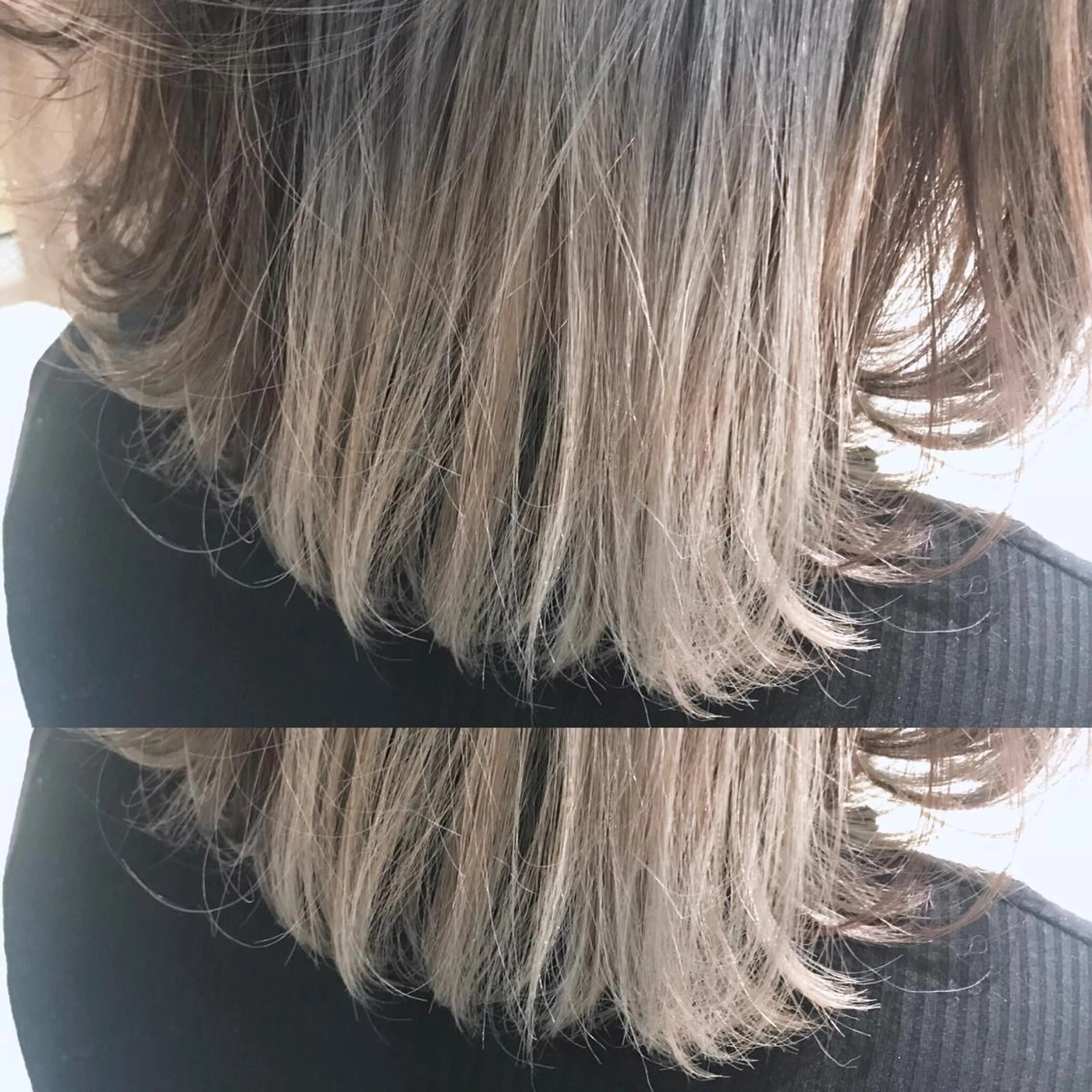 ミディアム カラー アッシュ インナーカラー ホワイトアッシュ ヘアカラー トリートメント 松村 崇弘のヘアスタイル