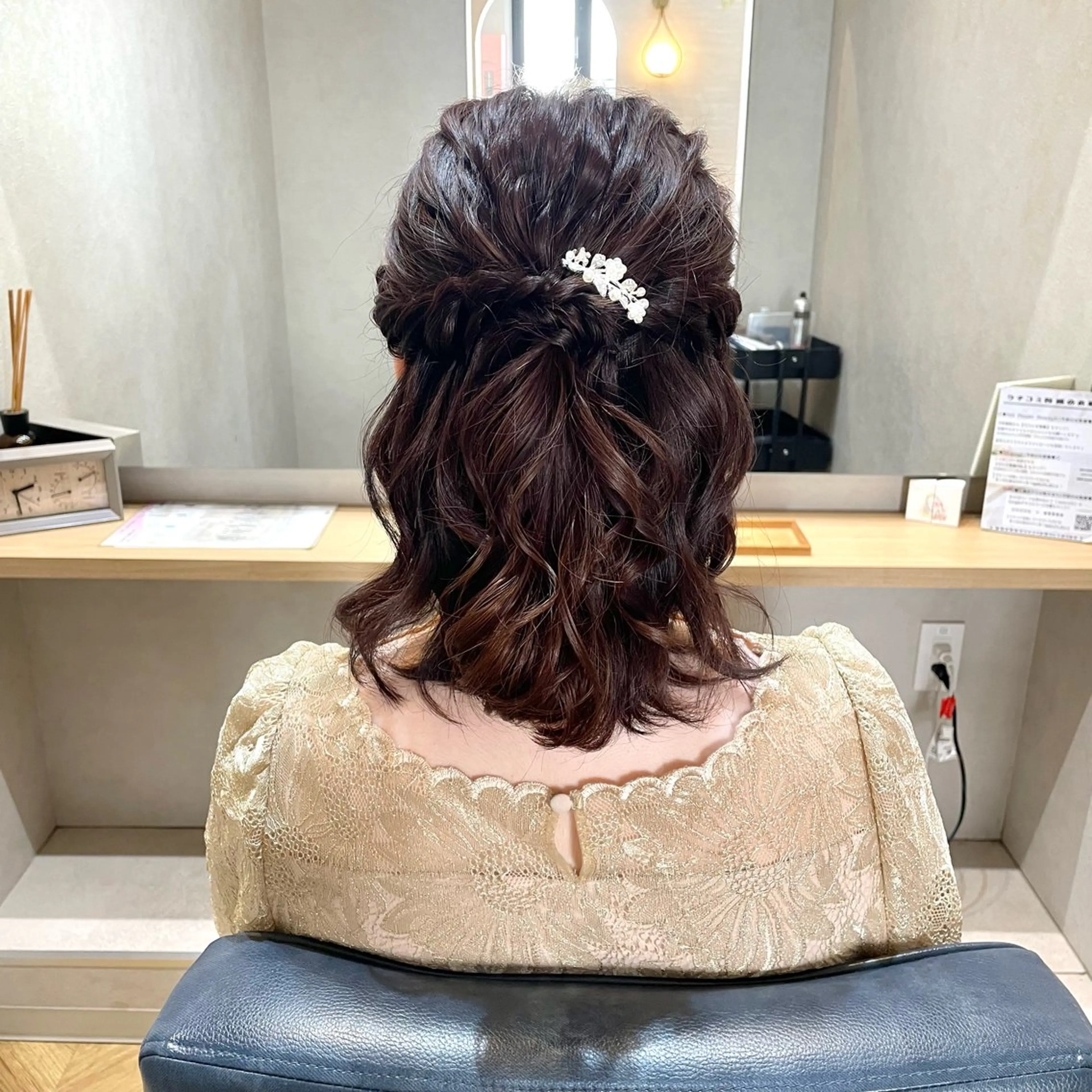 ミディアム ヘアセット newi大分/ ヒメノシオリのヘアスタイル