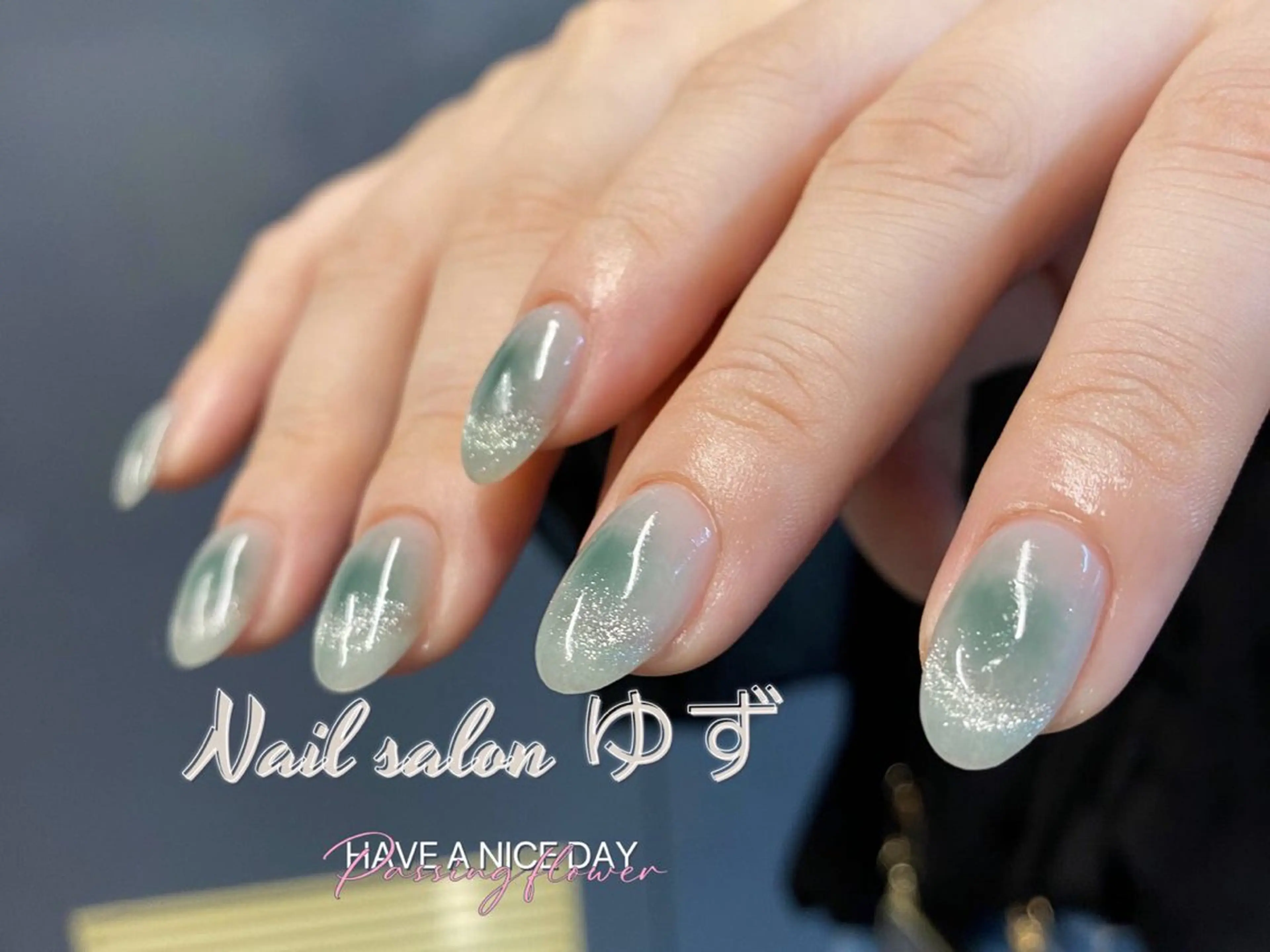 ネイル 長さ出し フットネイル ジェルネイル 韓国ネイル マグネットネイル ゆず Nail Salonのネイルデザイン